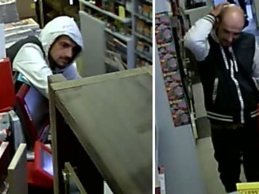 Der gesuchte Mann bei dem Trafik-Raub Der gesuchte Mann bei dem Trafik-Raub