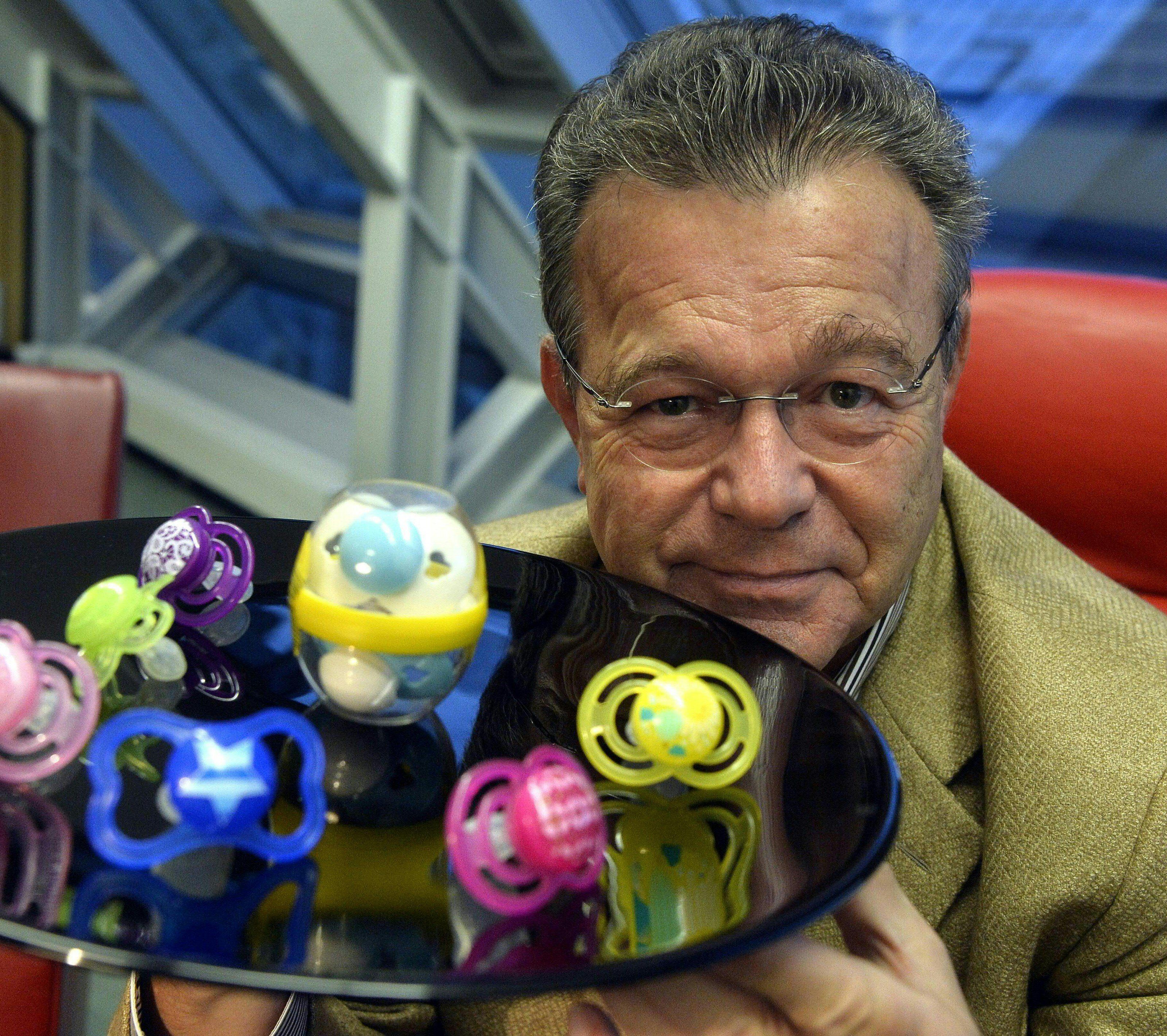 Peter Röhrig, Gründer und Geschäftsführer von MAM Babyartikel, beim Interview Peter Röhrig, Gründer und Geschäftsführer von MAM Babyartikel, beim Interview