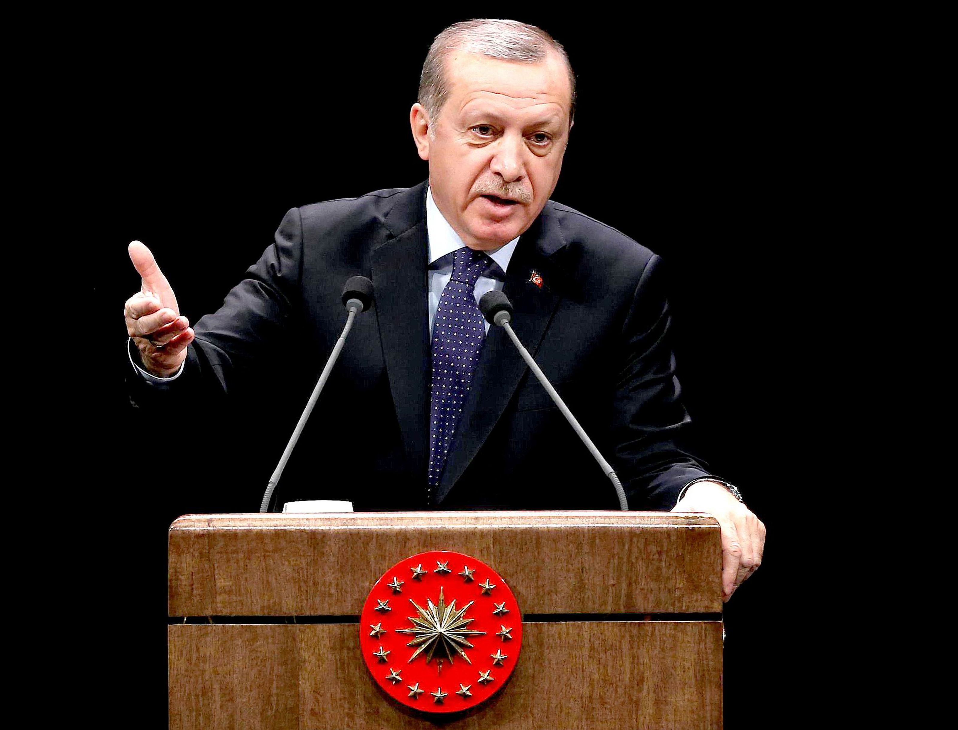 Türkischer Präsident bezeichnet Sturz Assads als Hauptziel Ankaras in Syrien. Türkischer Präsident bezeichnet Sturz Assads als Hauptziel Ankaras in Syrien.