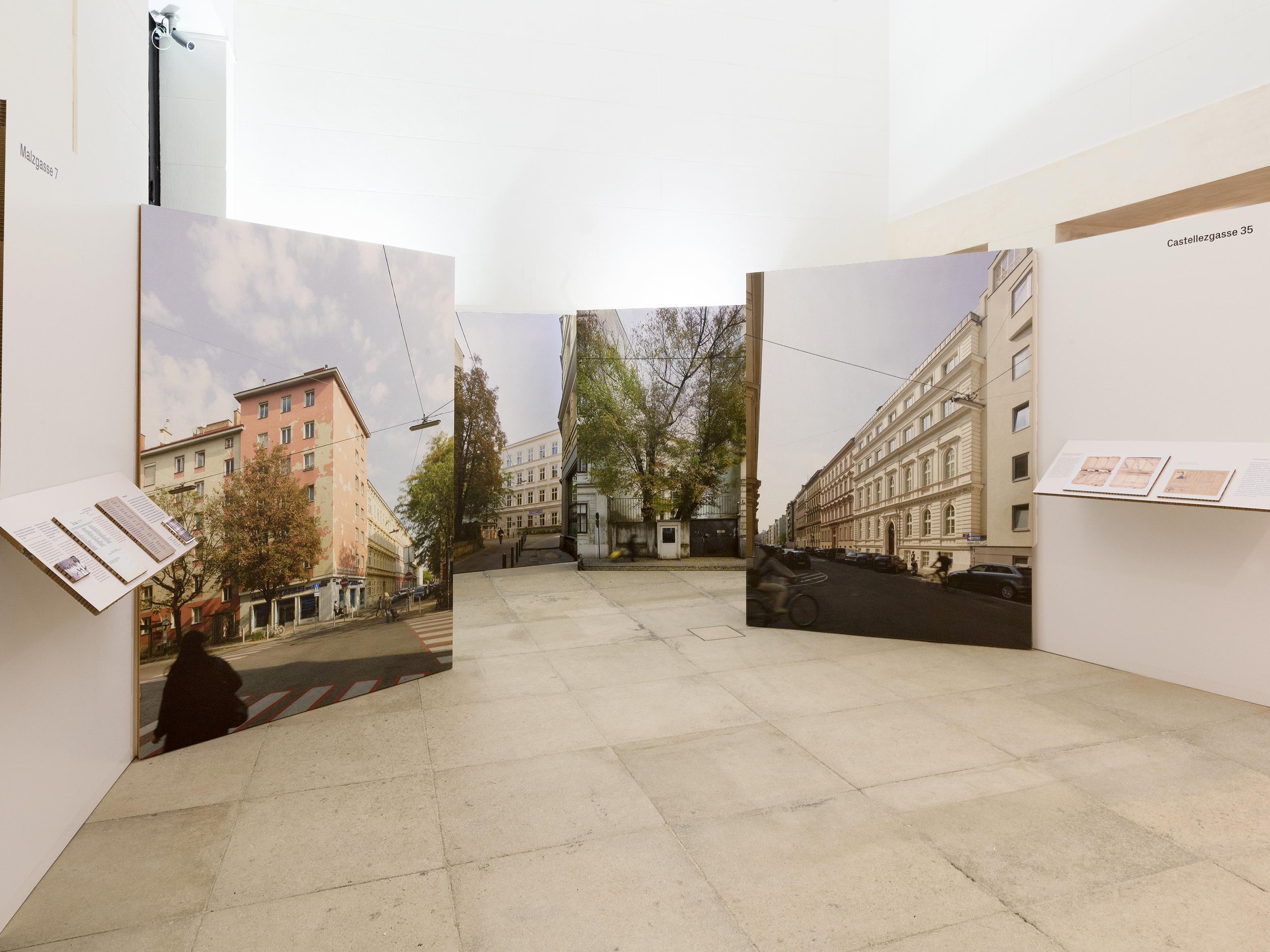 Ausstellung "Letzte Orte vor der Deportation" in Wien