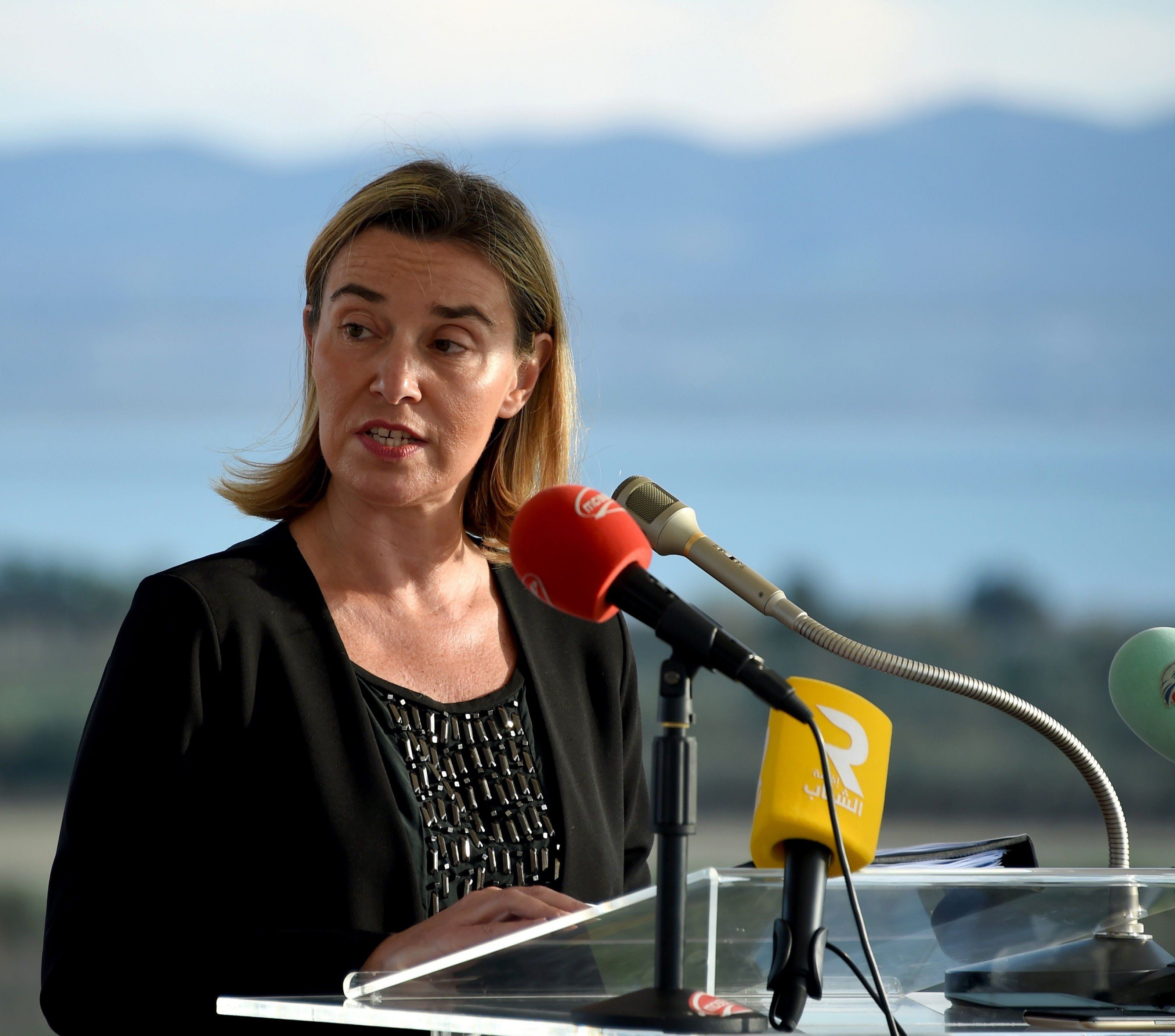 Federica Mogherini zufolge müsse die EU eine "unverzichtbare Macht" in der weltweiten Sicherheitspolitk sein. Federica Mogherini zufolge müsse die EU eine "unverzichtbare Macht" in der weltweiten Sicherheitspolitk sein.