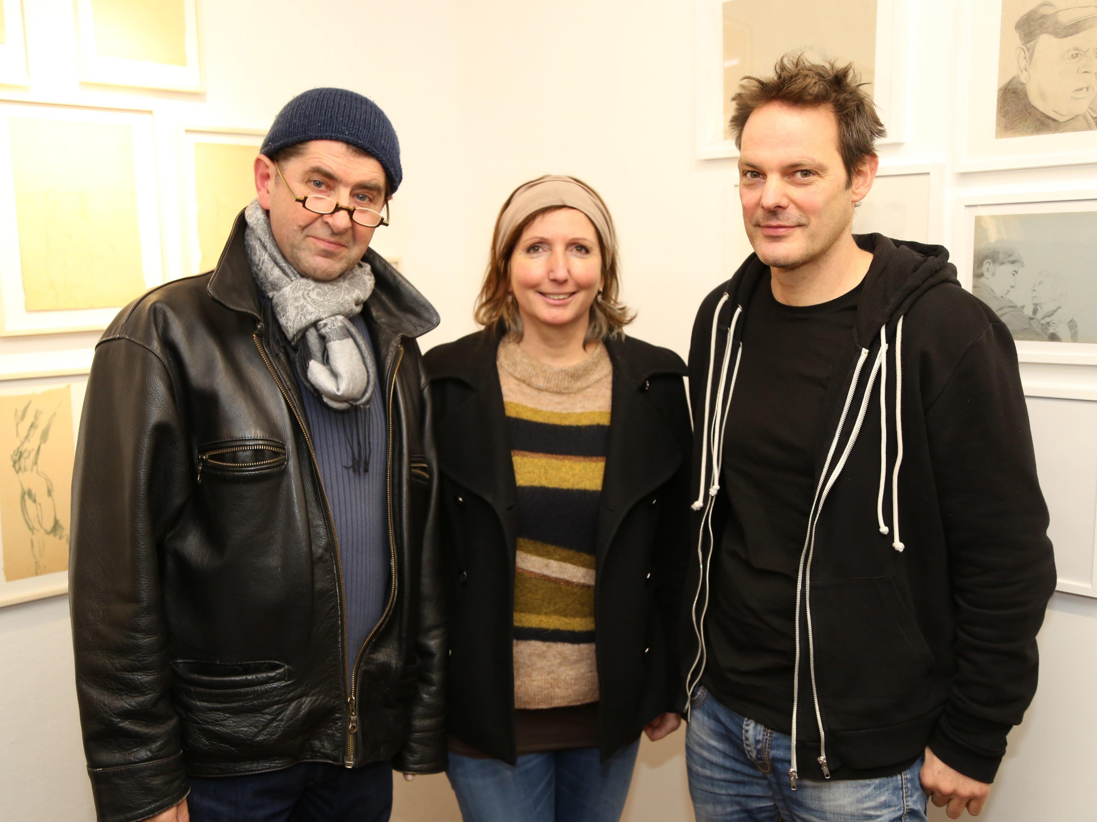 Künstler und Kurator Harald Gfader stellte unter anderem gemeinsam mit Christine Lingg und Peter Wehinger aus.
