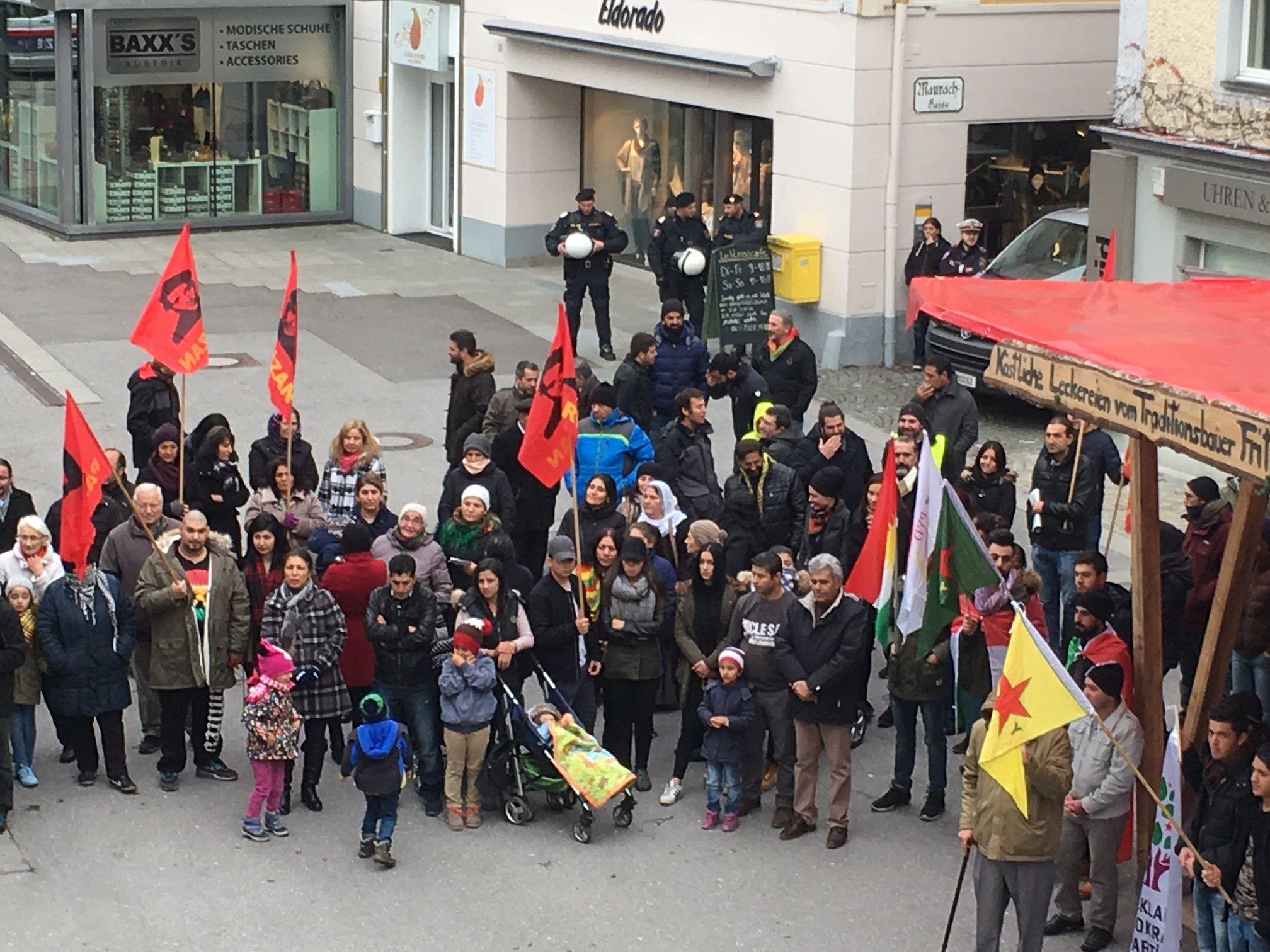Demonstration in Bregenz.
