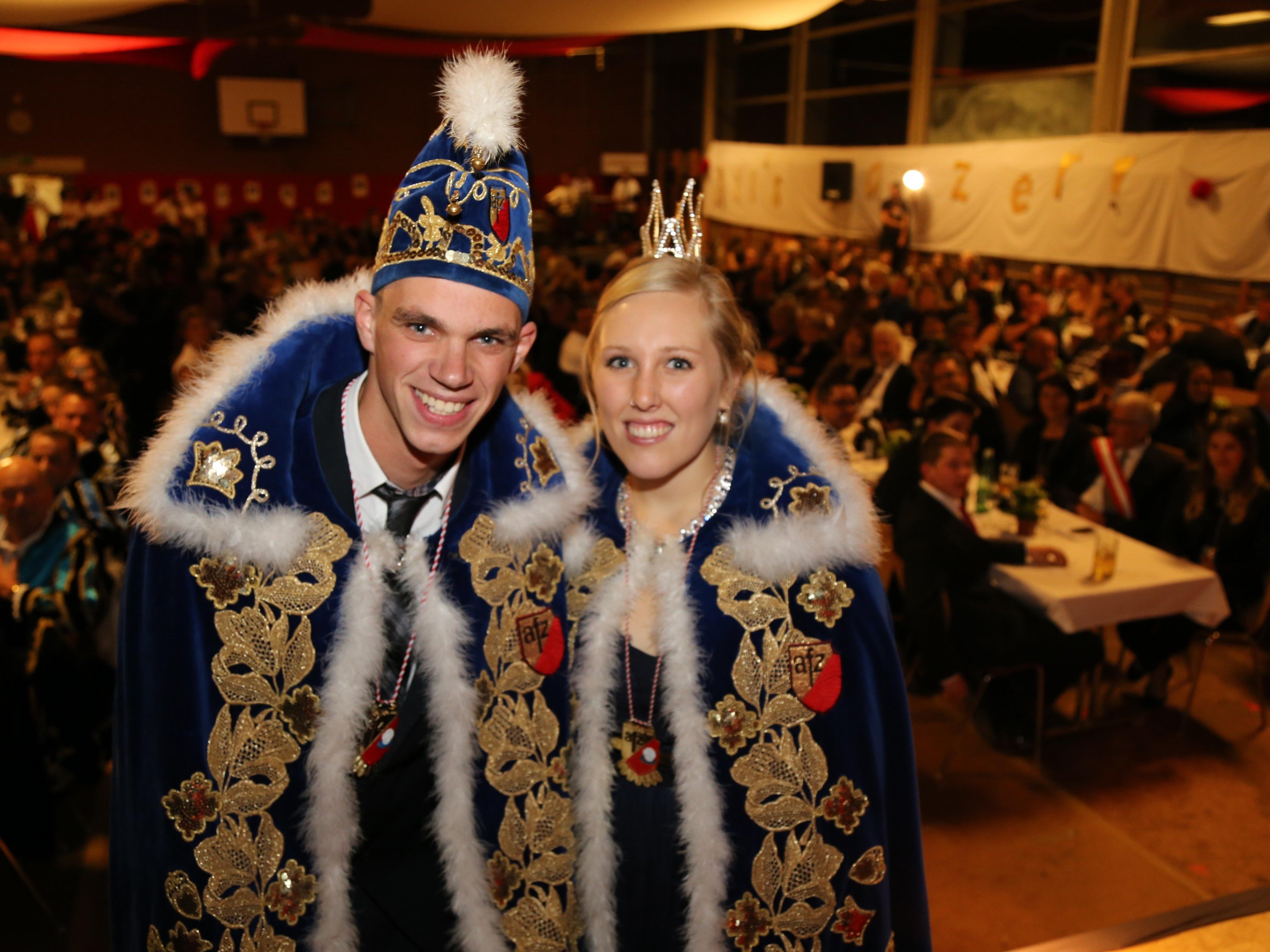 Das neue Prinzenpaar: Philipp Steiner und Christi- na Rohrer.