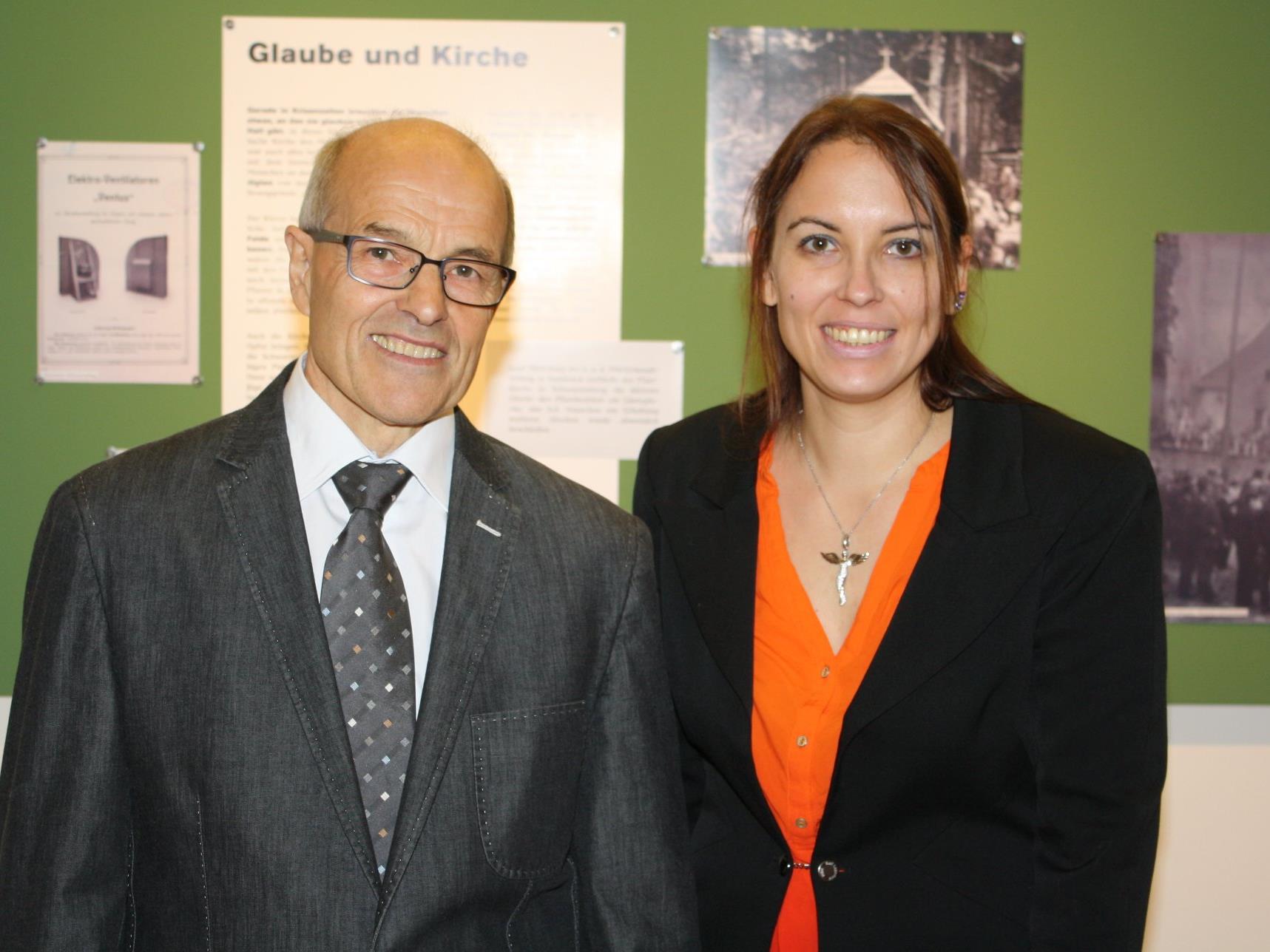 Historikerin Simone Drechsel und Ortschronist Johann Aberer haben die Ausstellung entwickelt. Historikerin Simone Drechsel und Ortschronist Johann Aberer haben die Ausstellung entwickelt.
