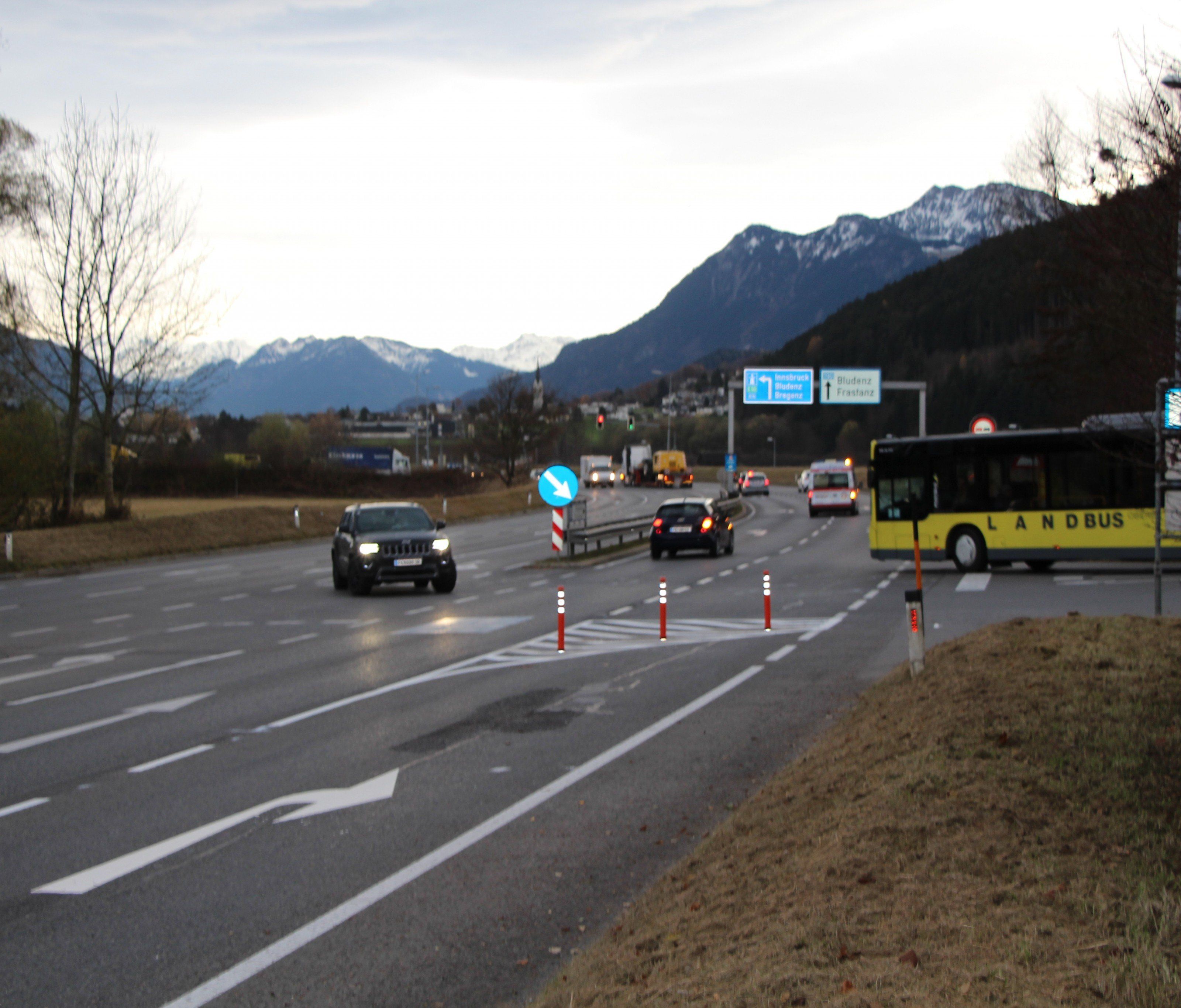 An der Abfahrt Felsenau von der L190 hatten sich schwere Unfälle gehäuft. An der Abfahrt Felsenau von der L190 hatten sich schwere Unfälle gehäuft.