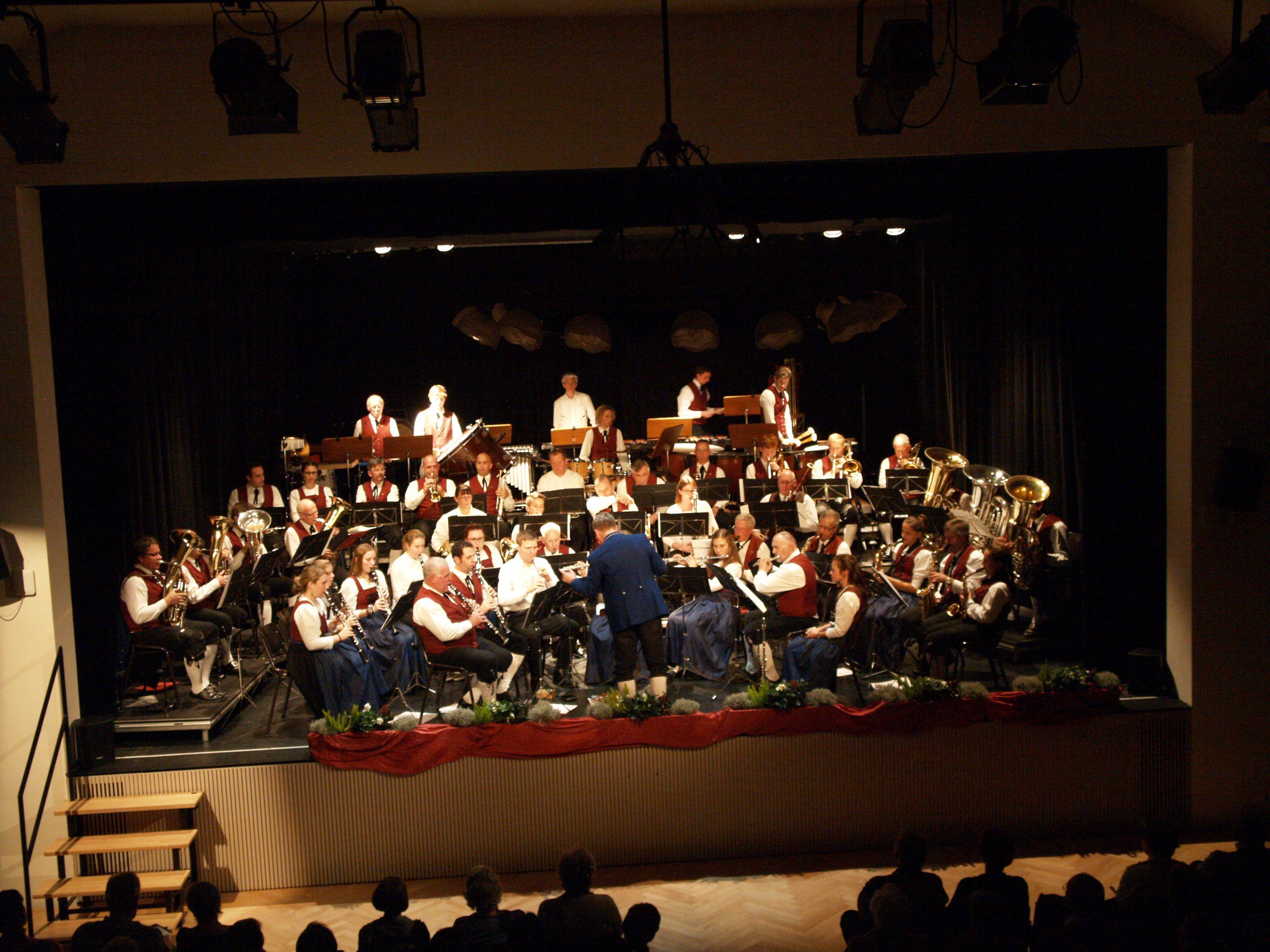 Ein begeisterndes Konzert bot die Bürgermusik Hohenems den zahlreichen Besuchern