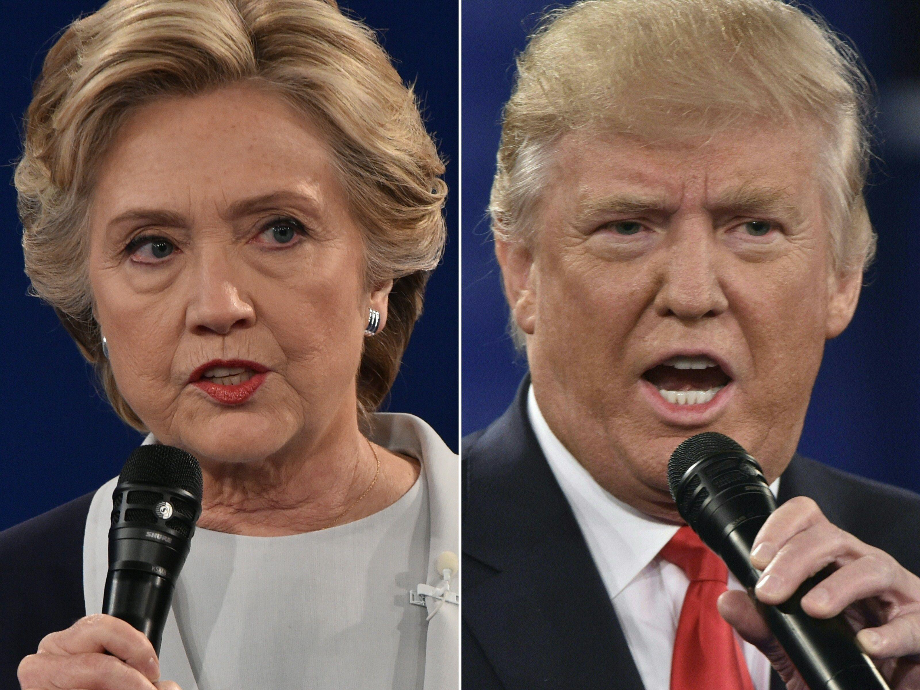 Am Dienstag kommt es zum Showdown zwischen Hillary Clinton und Donald Trump.