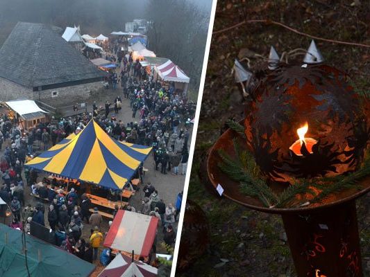 Beim Adventmarkt auf der Burgruine Aggstein herrschte besinnliche Stimmung. Beim Adventmarkt auf der Burgruine Aggstein herrschte besinnliche Stimmung.