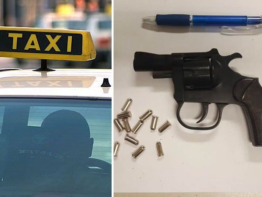 Der Taxler wurde plötzlich mit dieser Waffe bedroht. Der Taxler wurde plötzlich mit dieser Waffe bedroht.