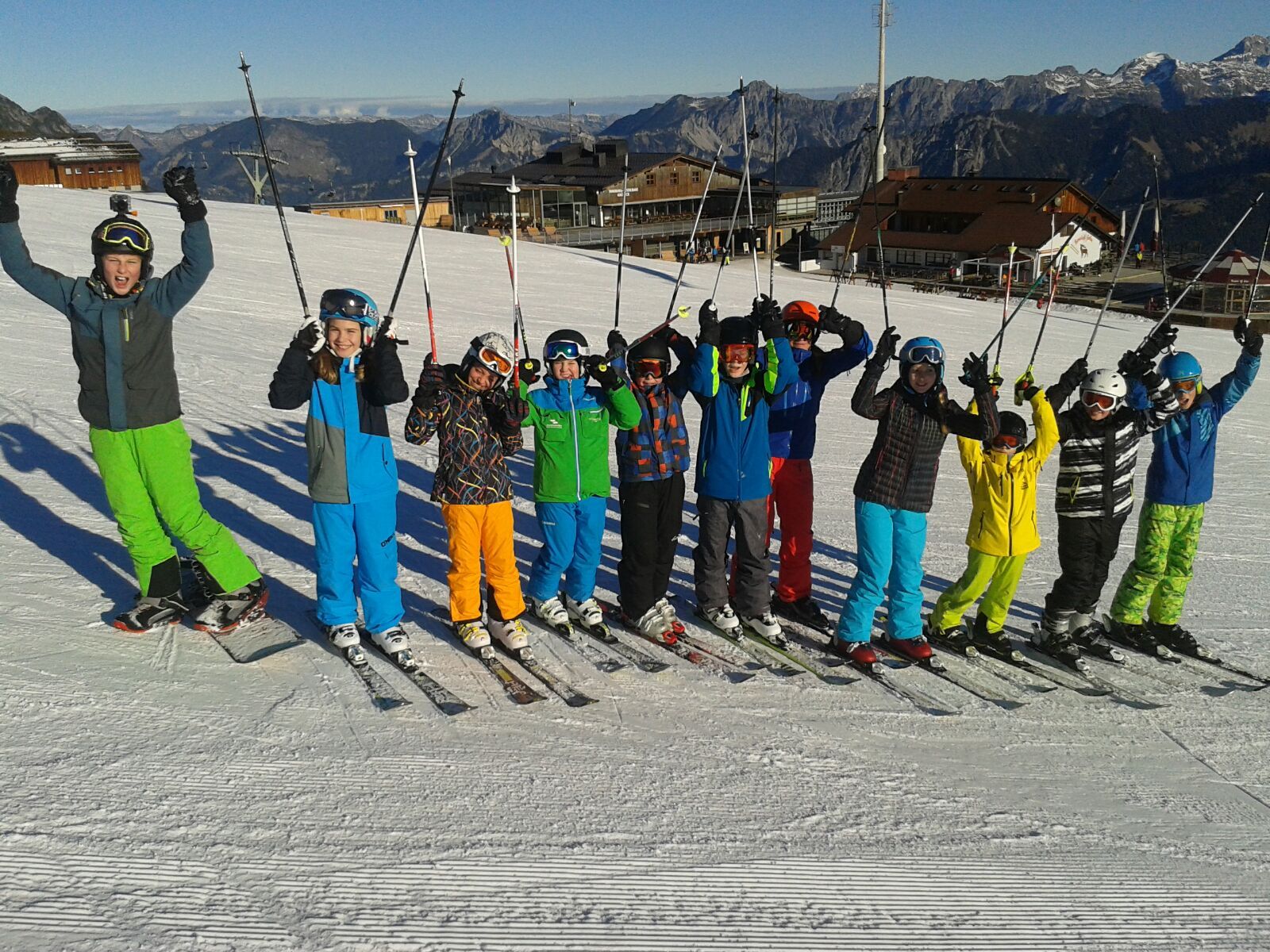 Die Schülerinnen und Schüler der Mittelschule Götzis genossen die Schiwoche am Golm.