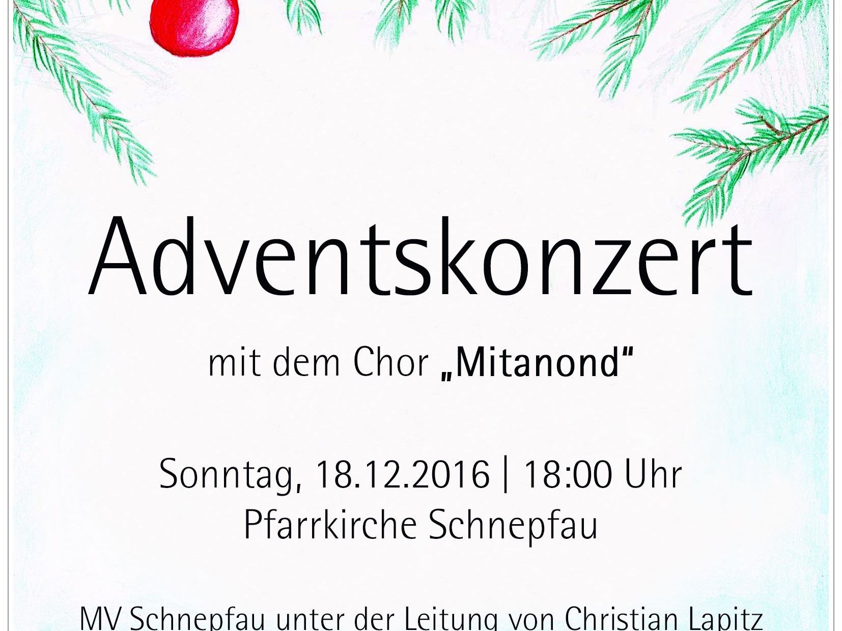 Adventskonzert MV Schnepfau Adventskonzert MV Schnepfau