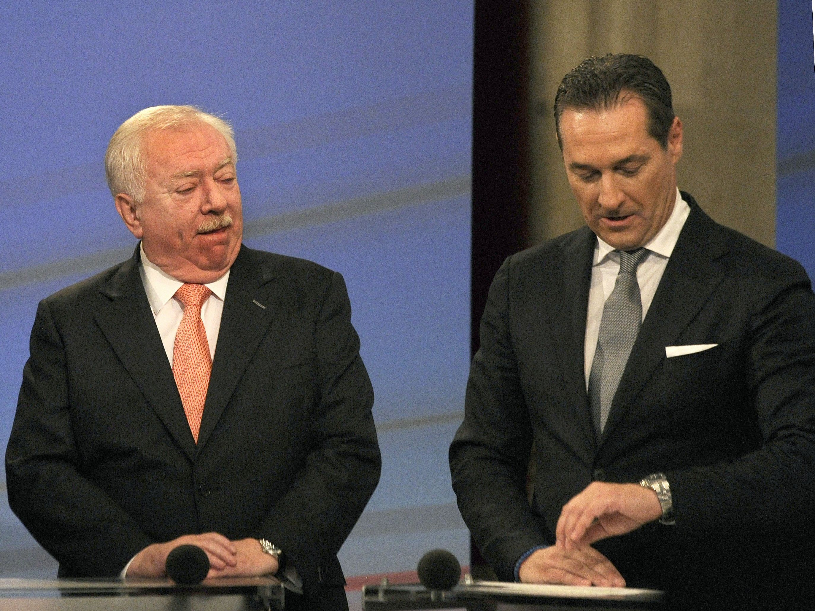 Michael Häupl (SPÖ) und Heinz-Christian Strache (FPÖ). Michael Häupl (SPÖ) und Heinz-Christian Strache (FPÖ).