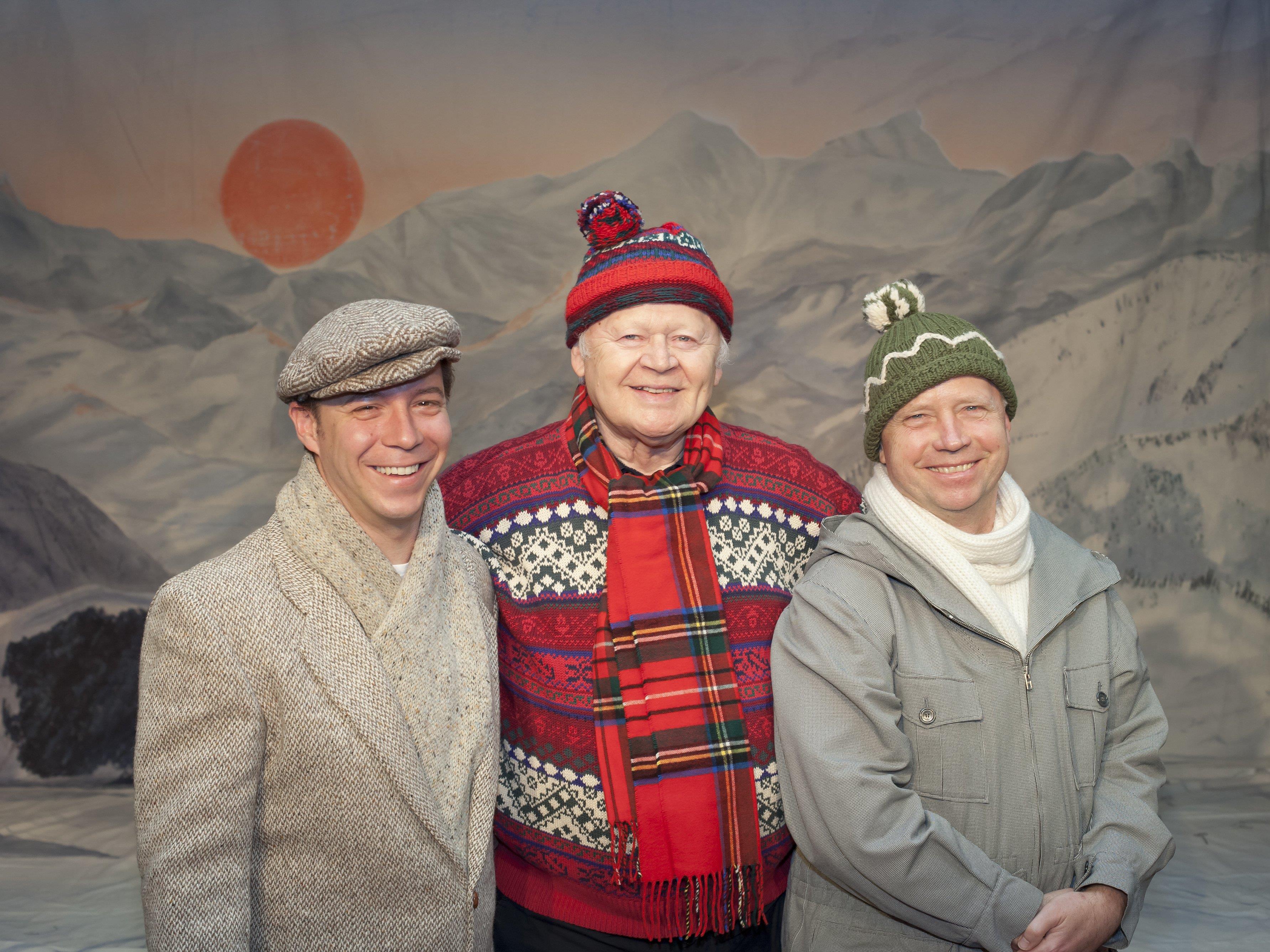Die „Drei Männer im Schnee“ (von links Simon Rösch, Dieter Ballmann, Michael Kausch).