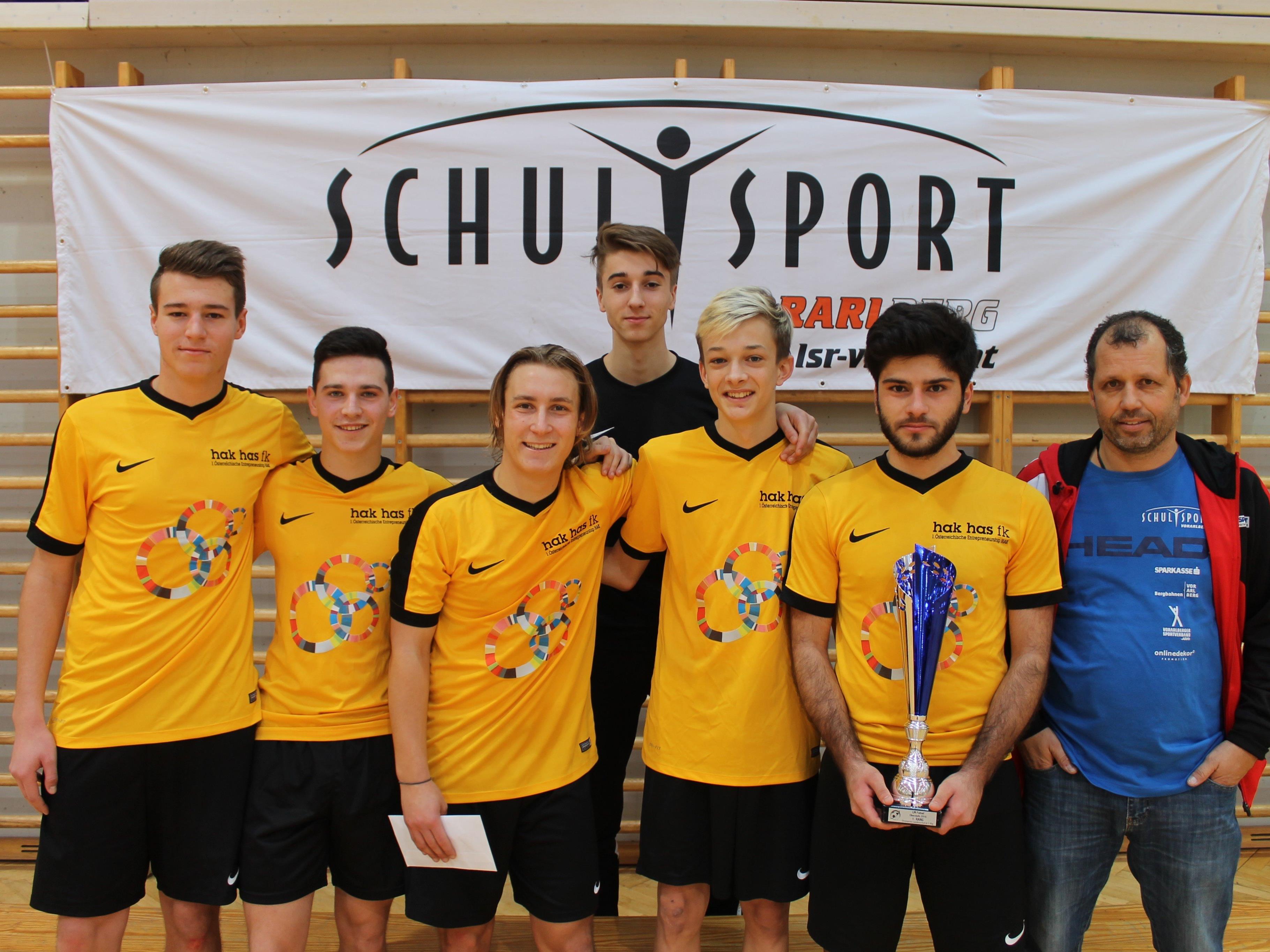HAK HAS Feldkirch wurde wieder Futsal Landesmeister der Schulen