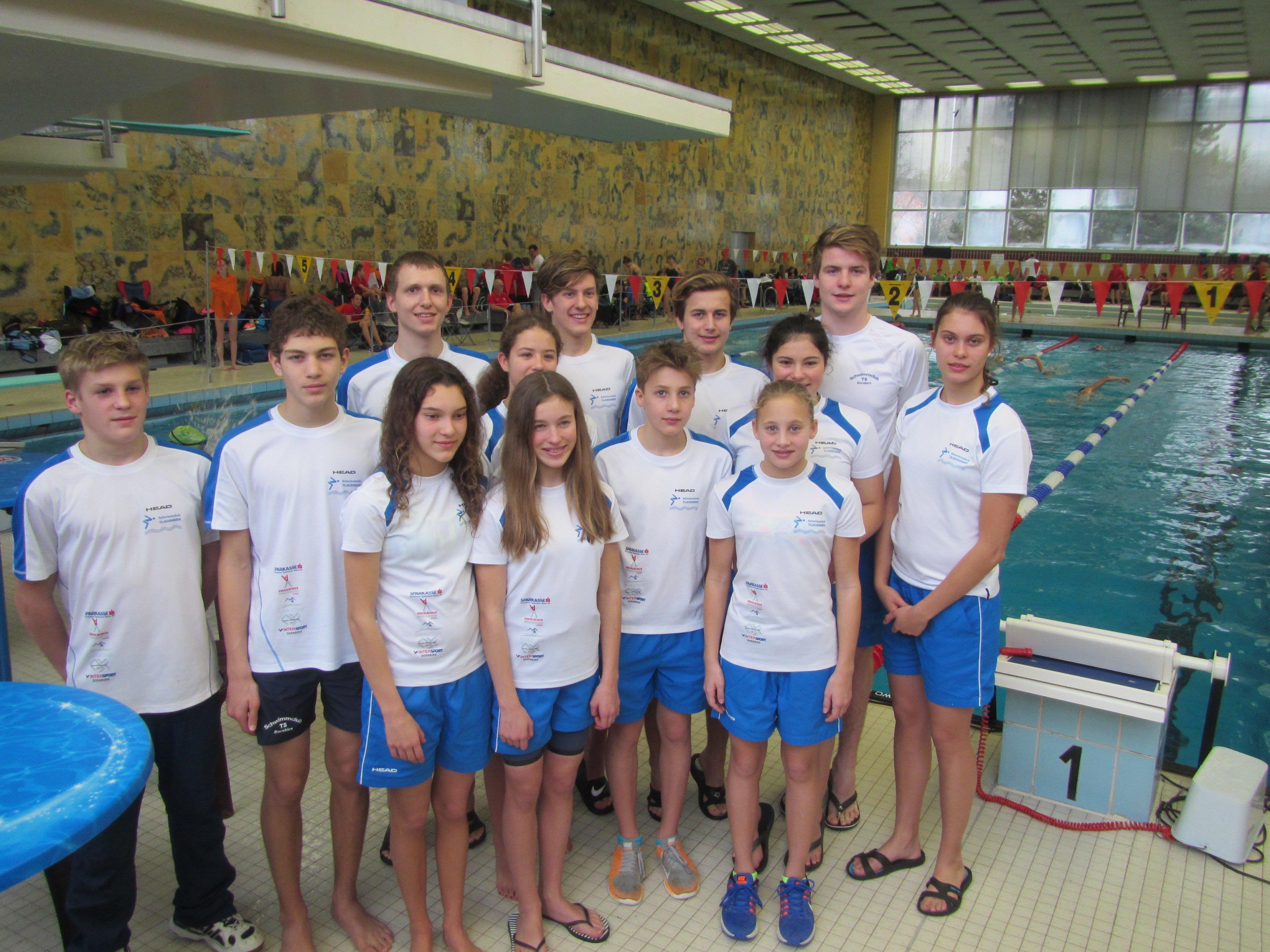 Team des Schwimmclubs TS Dornbirn