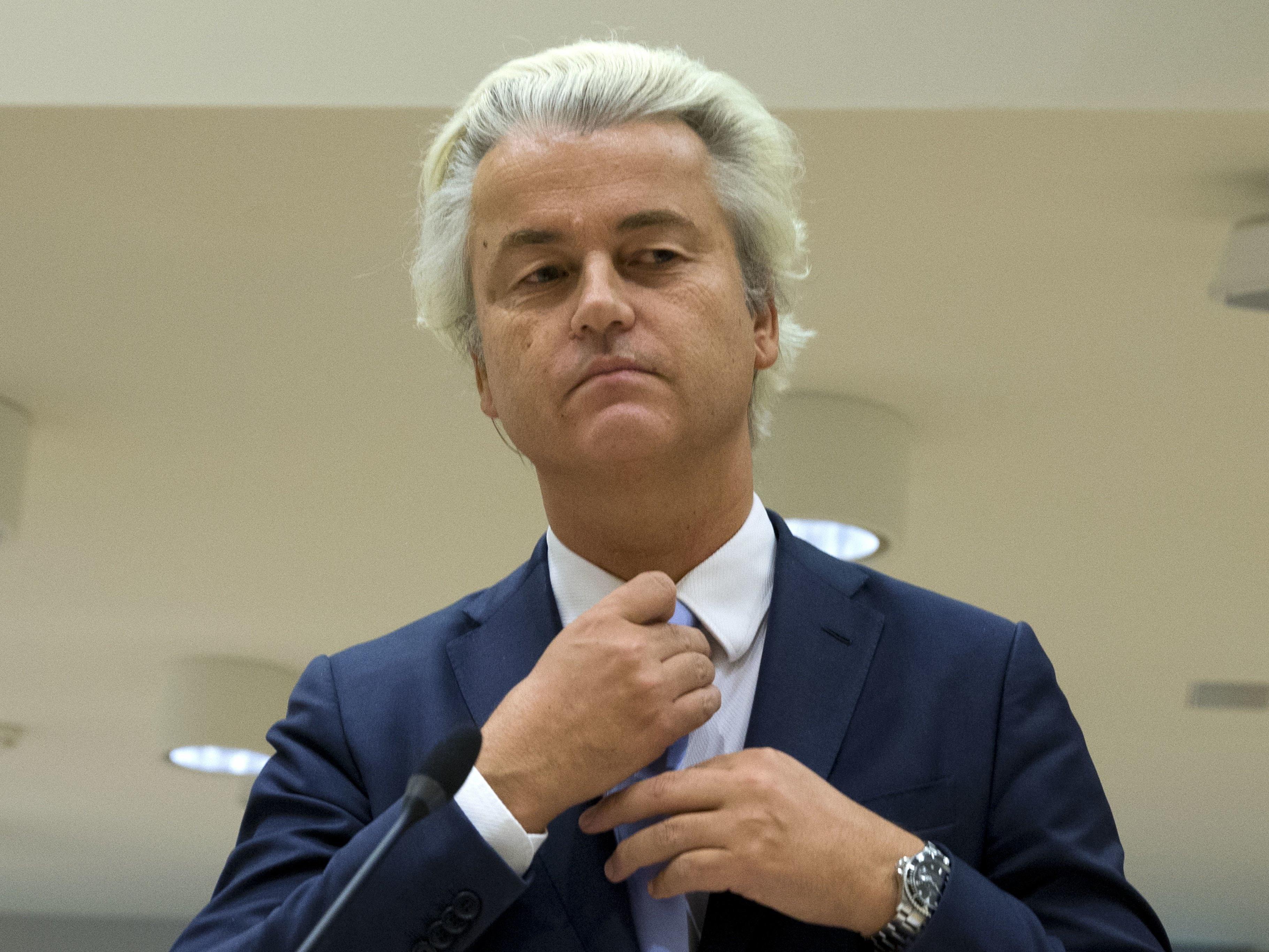 Geert Wilders wurde von einem Gericht wegen Diskriminierung und Beleidung schuldig gesprochen worden. Von einer Strafe sah das Gericht jedoch ab.