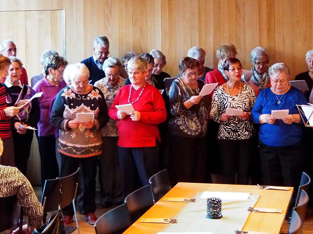 Singgruppe des Seniorenbund Ludesch