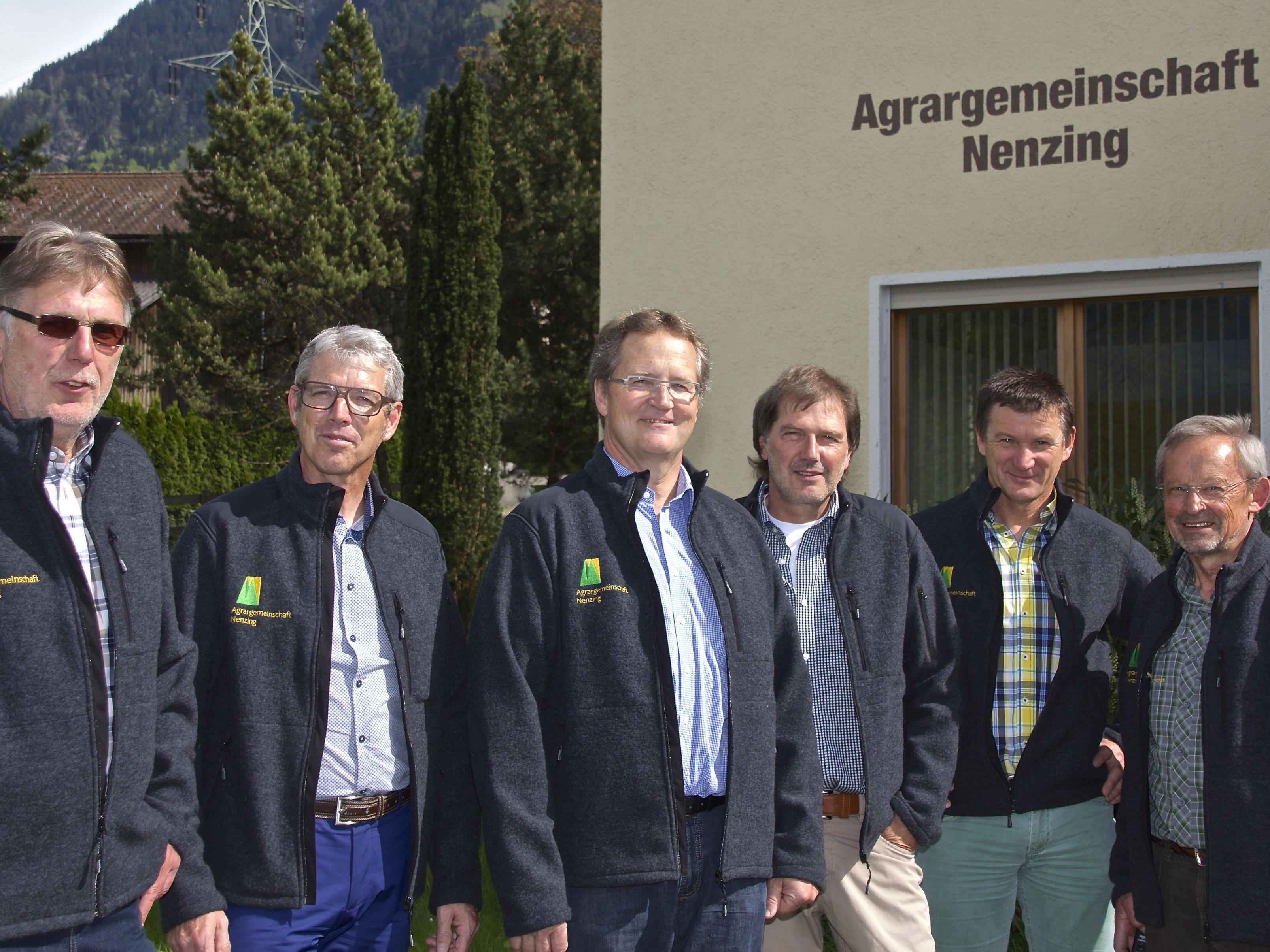 Herbert Greußing, Hermann Jutz, Josef Latzer, Johann Burtscher, Erich Decet und Hannes Albrecht.