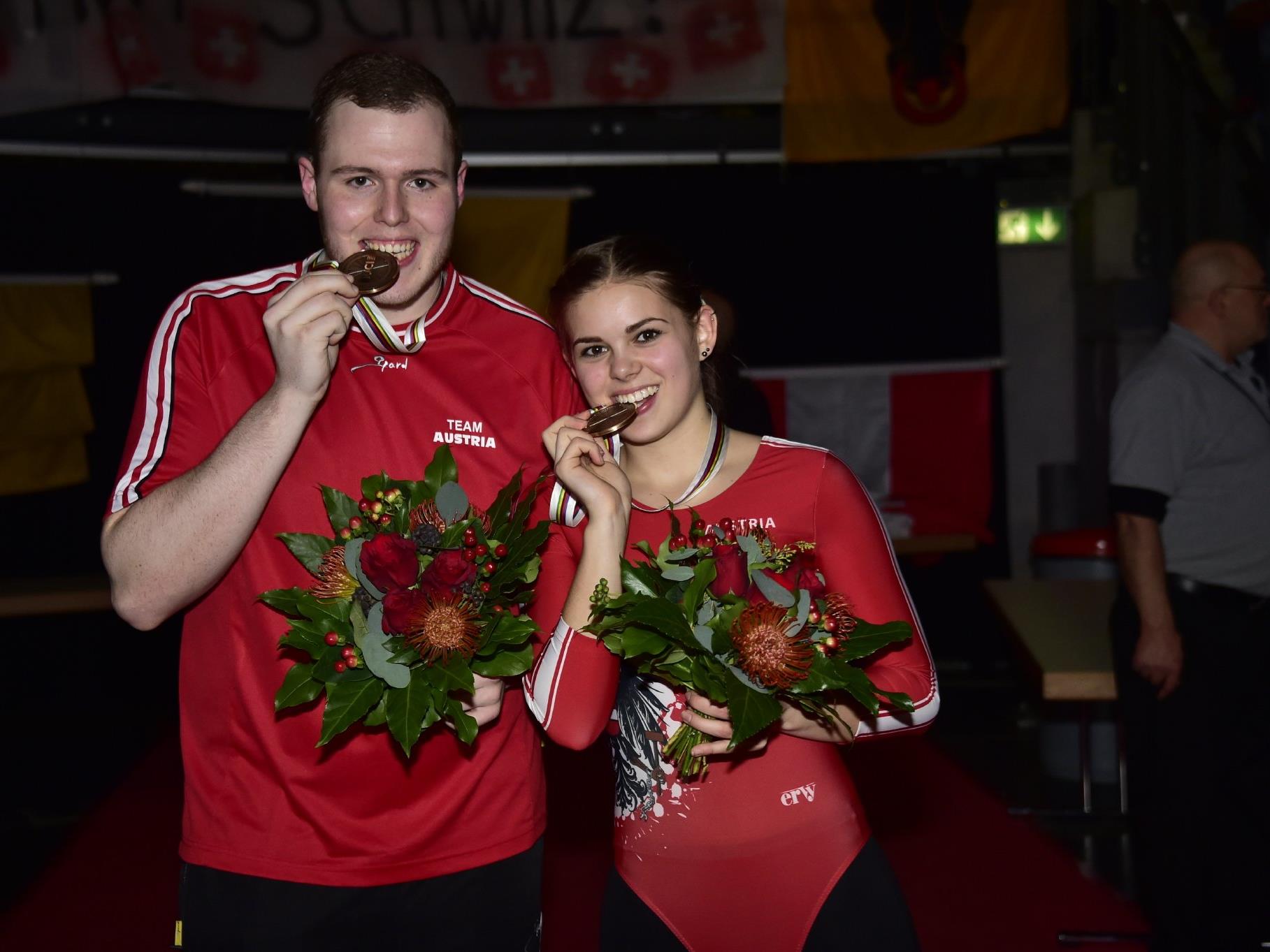 Jana Latzer und Marcel Schnetzer holten WM Bronze