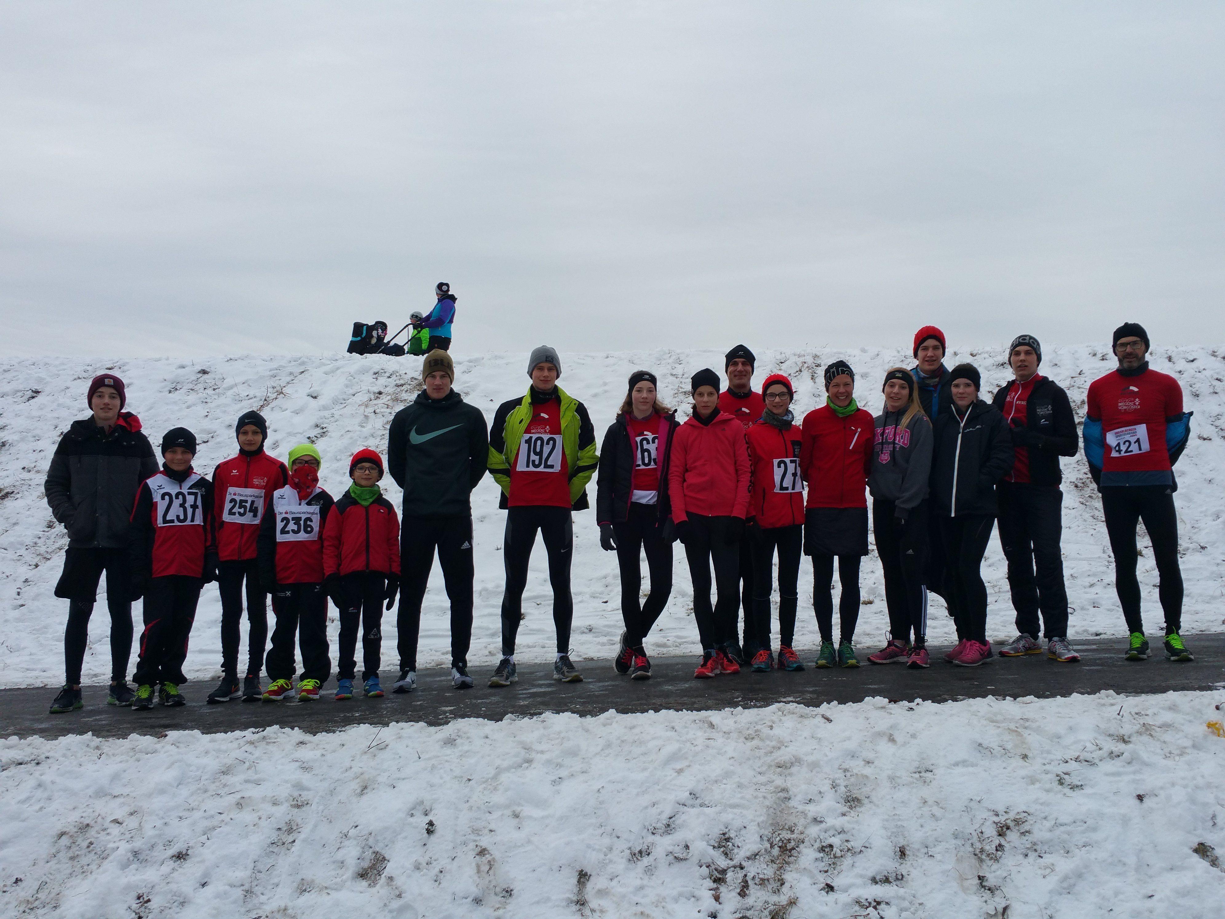 Die Läufer der TS Bregenz-Vorkloster zeigten sich bei winterlichen Bedingungen in Form.