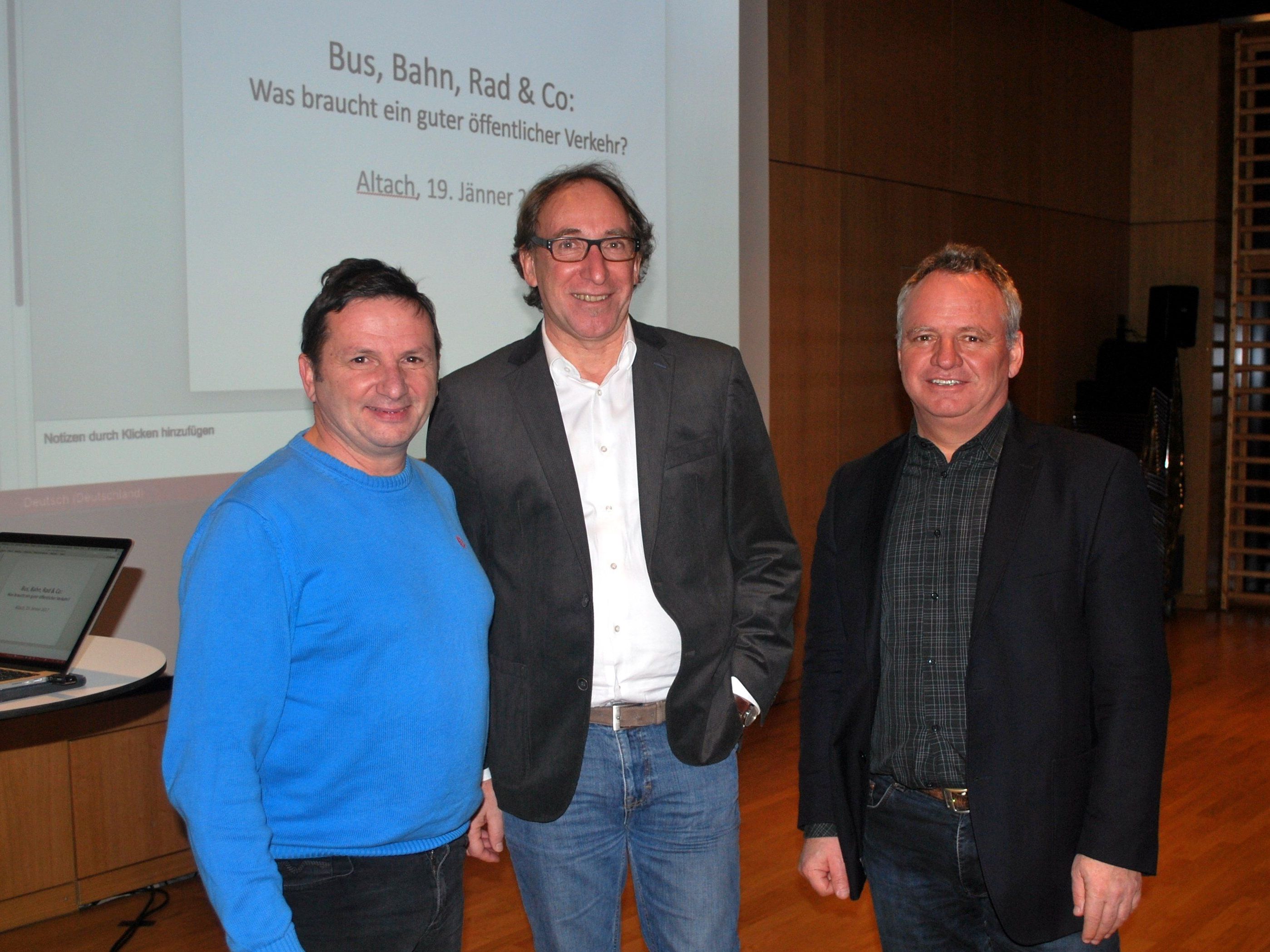 Willi Witzemann, Johannes Rauch und Christoph Metzler