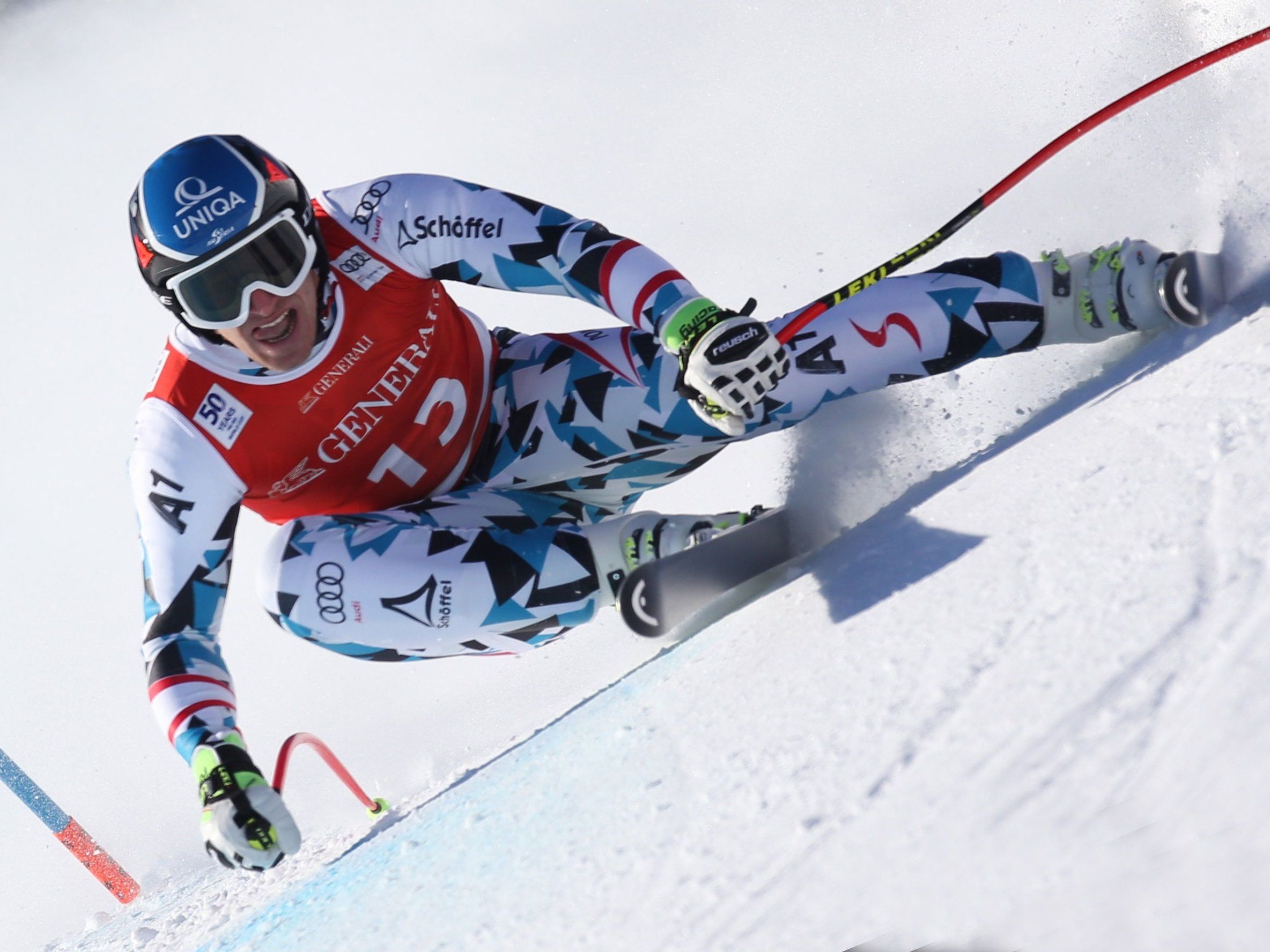 Matthias Mayer holt sich den Sieg im Kitzbühel-Super-G. Matthias Mayer holt sich den Sieg im Kitzbühel-Super-G.