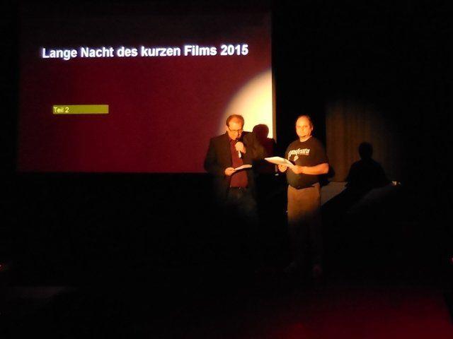 Wolfgang und Philipp präsentieren die Kurzfilme