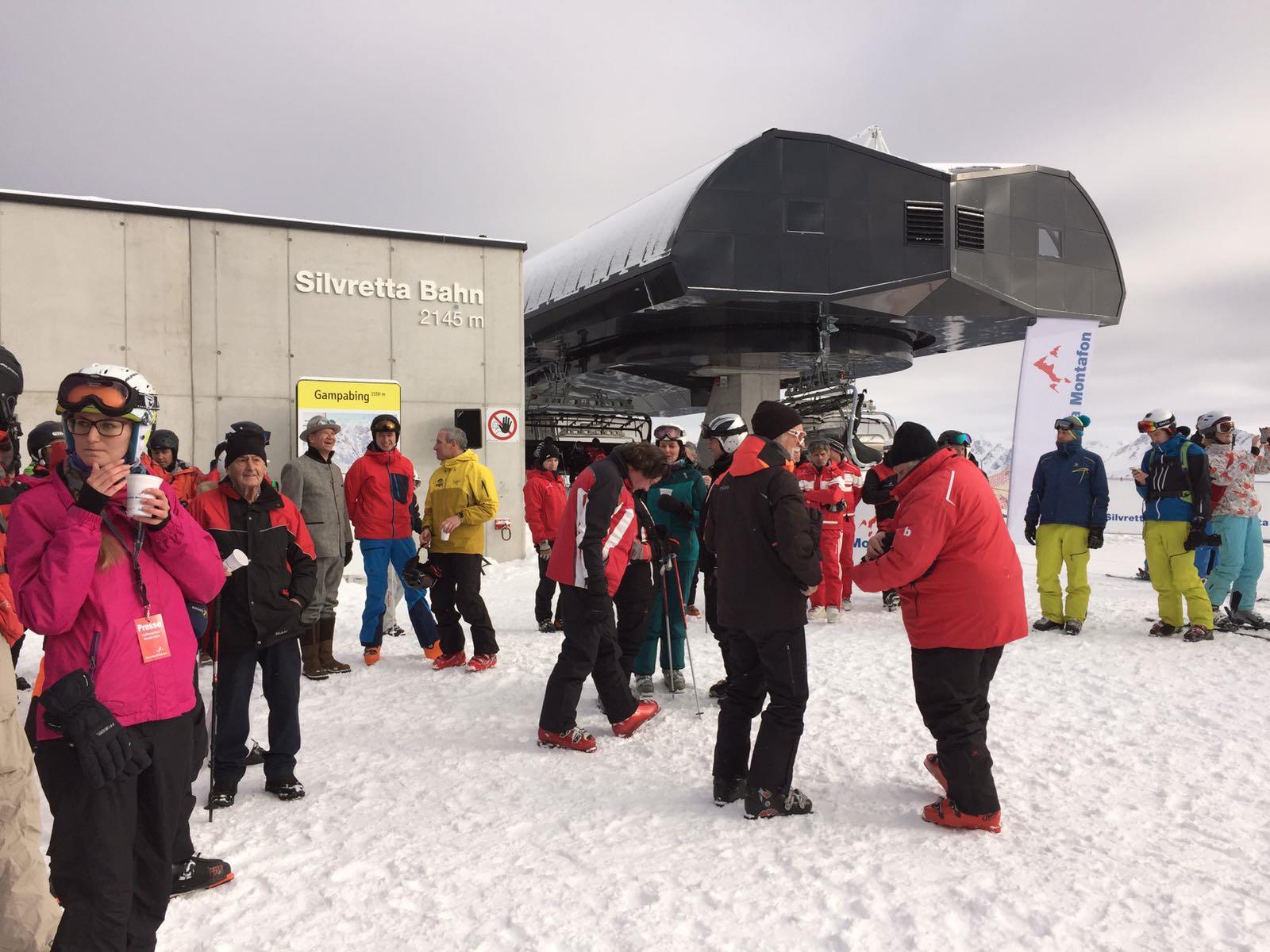 Die Eröffnung des schnellsten 8er-Sessellifts Vorarlbergs in der Silvretta Montafon.