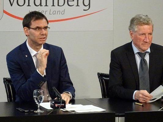 Wallner und Schwärzler zogen eine Zwischenbilanz zur Integrationsvereinbarung.
