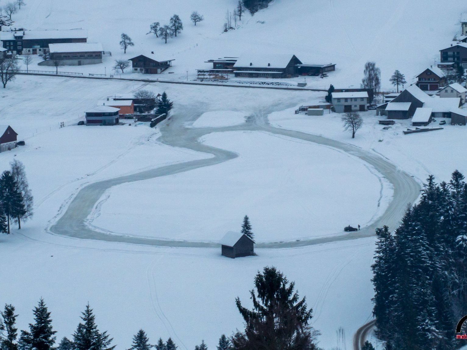 Der Motorsportclub Alberschwende hat die Strecke perfekt präpariert. Der Motorsportclub Alberschwende hat die Strecke perfekt präpariert.