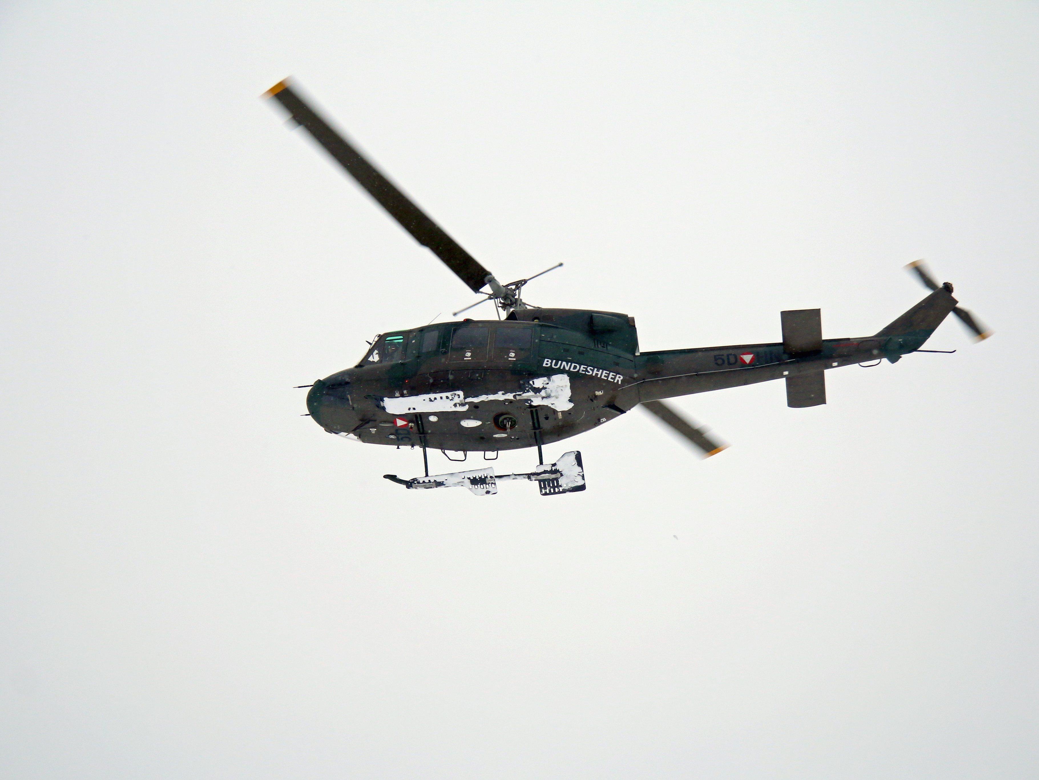 Während der Operation "Daedalus" sichern von Hohenems aus drei Hubschrauber und 22 Mann des ERTA den Luftraum während des Weltwirtschaftsforum in Davos.