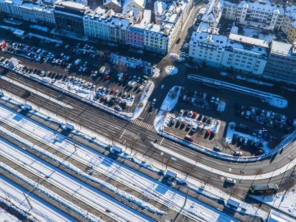 Das Seestadt-Areal aus der Luft. Das Seestadt-Areal aus der Luft.