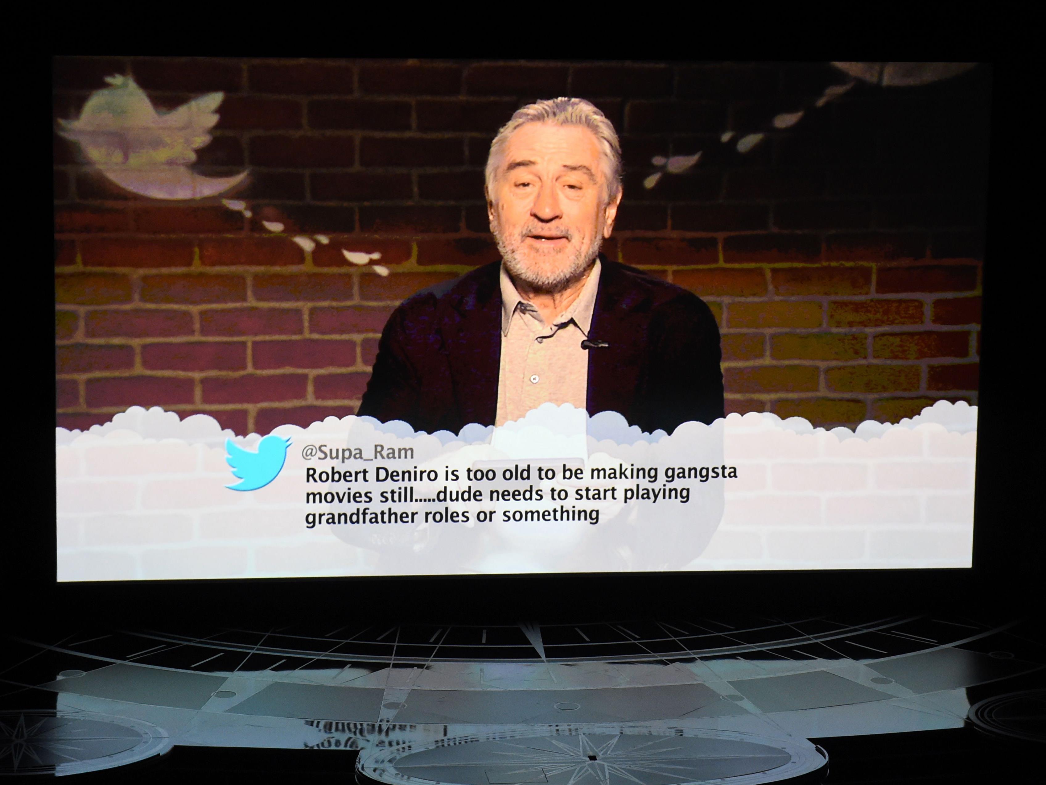 Robert de Niro antwortet auf Twitter-Posts Robert de Niro antwortet auf Twitter-Posts