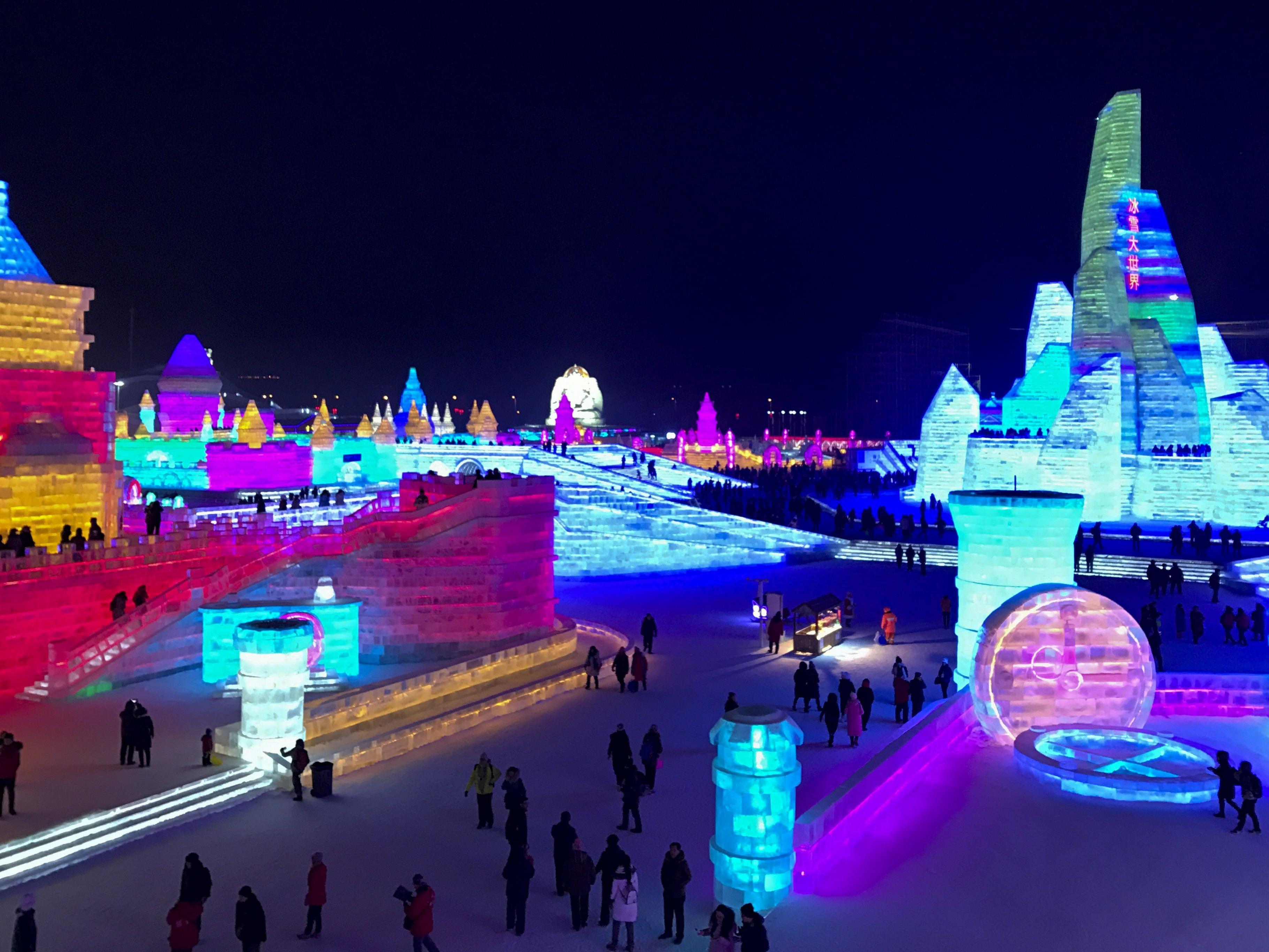 Spektakuläres Eisfestival in China