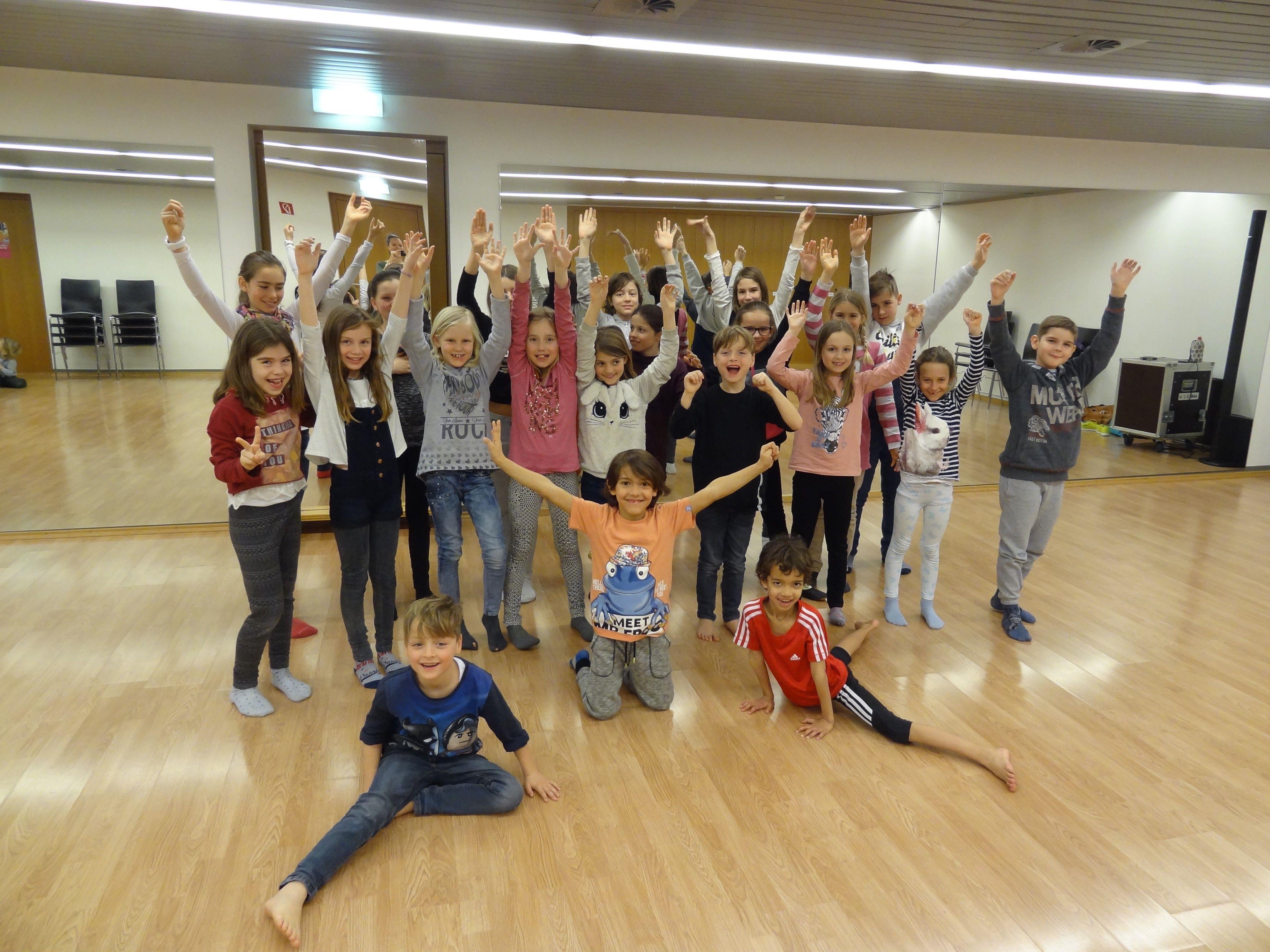 Über 20 Kinder nahmen am ersten MIni-WAMCO Training in Götzis teil...