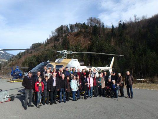 Senioren/innen bei Wucher Helikopter.
