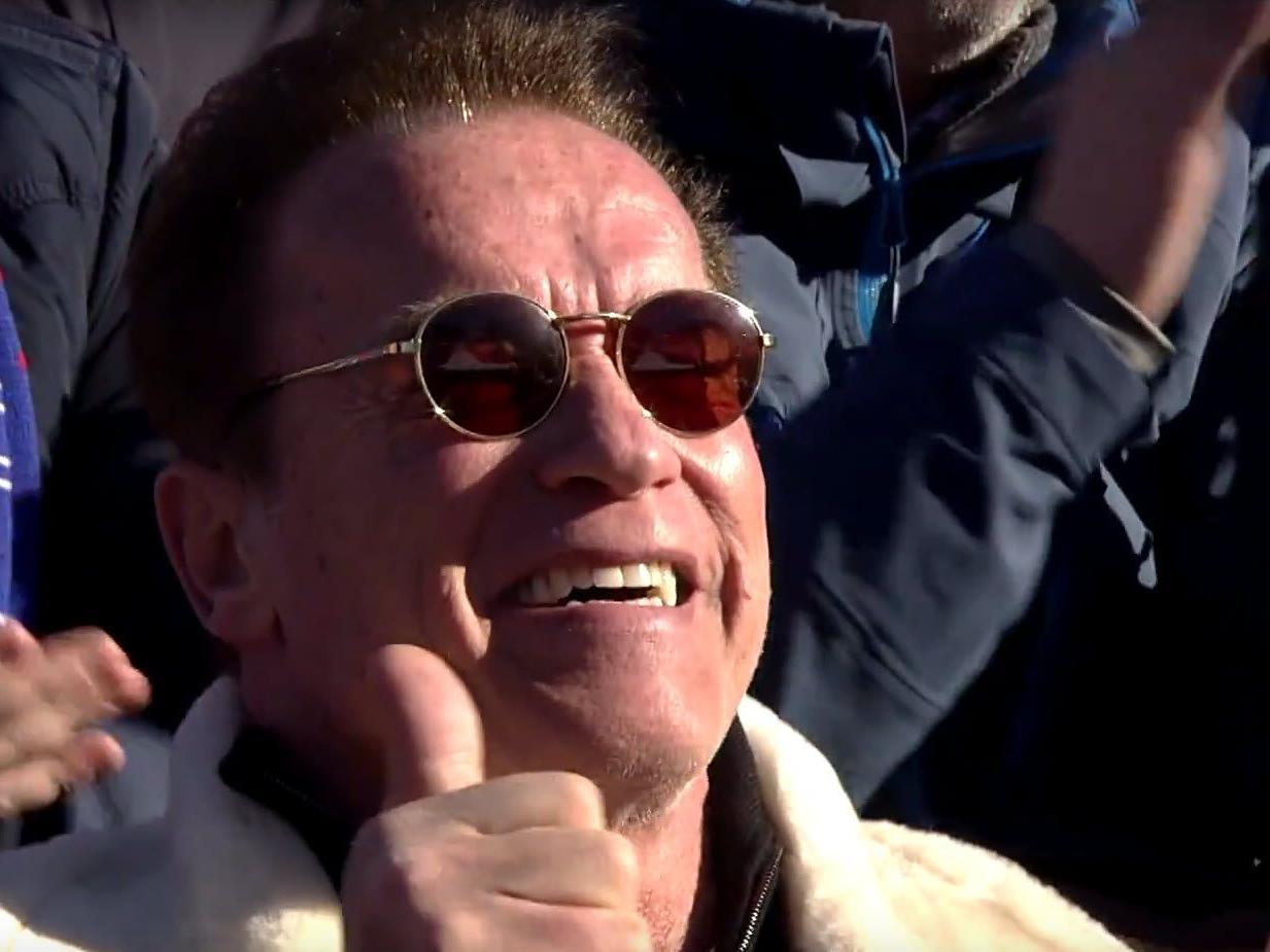 Auch "Arnie" wurde im Video verewigt