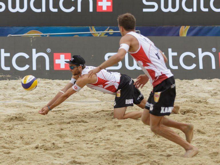 Beachvolleyball-Action heuer mitten in Wien. Beachvolleyball-Action heuer mitten in Wien.