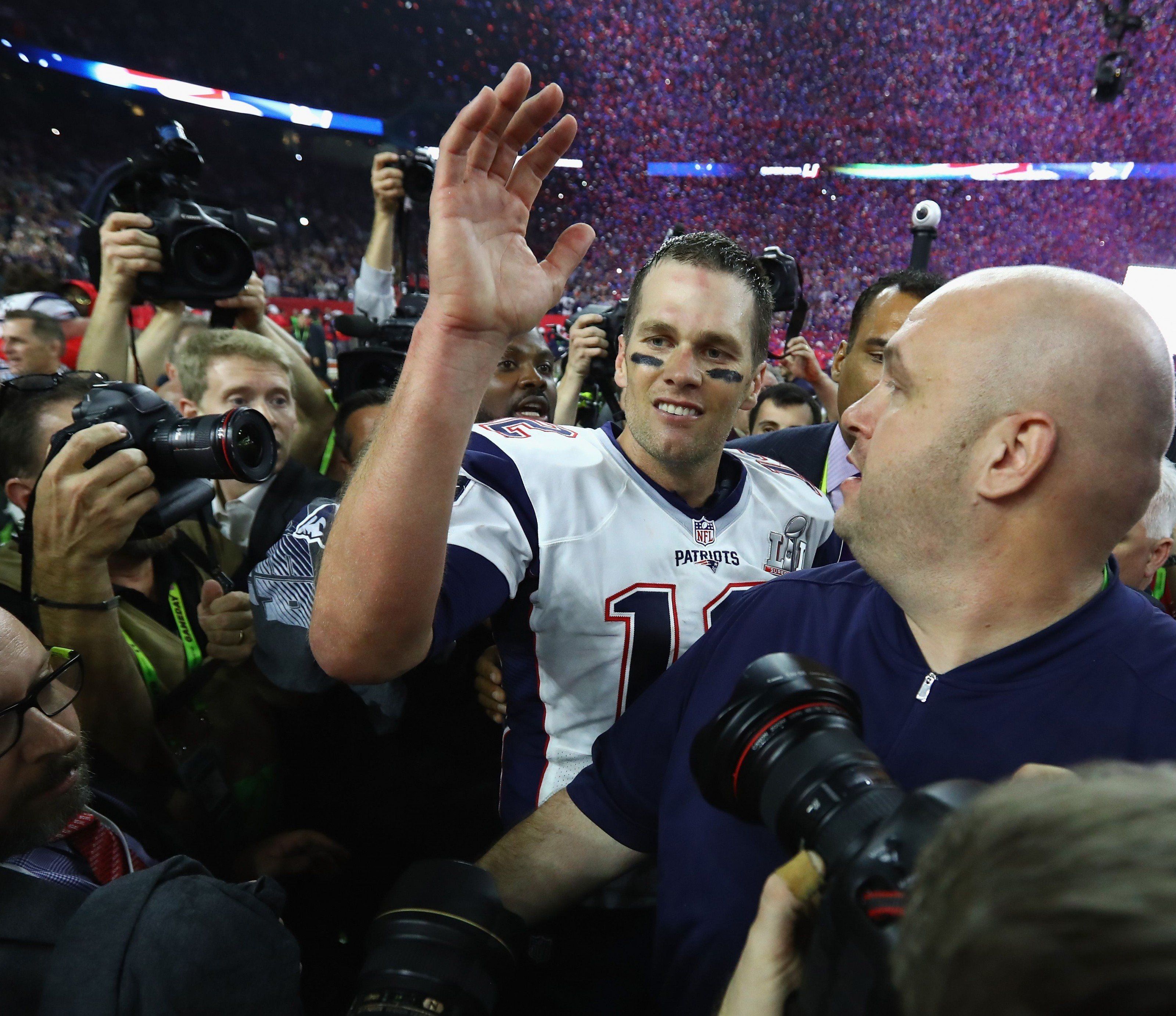 Starquarterback Tom Brady feierte seinen fünften Super-Bowl-Sieg. Starquarterback Tom Brady feierte seinen fünften Super-Bowl-Sieg.
