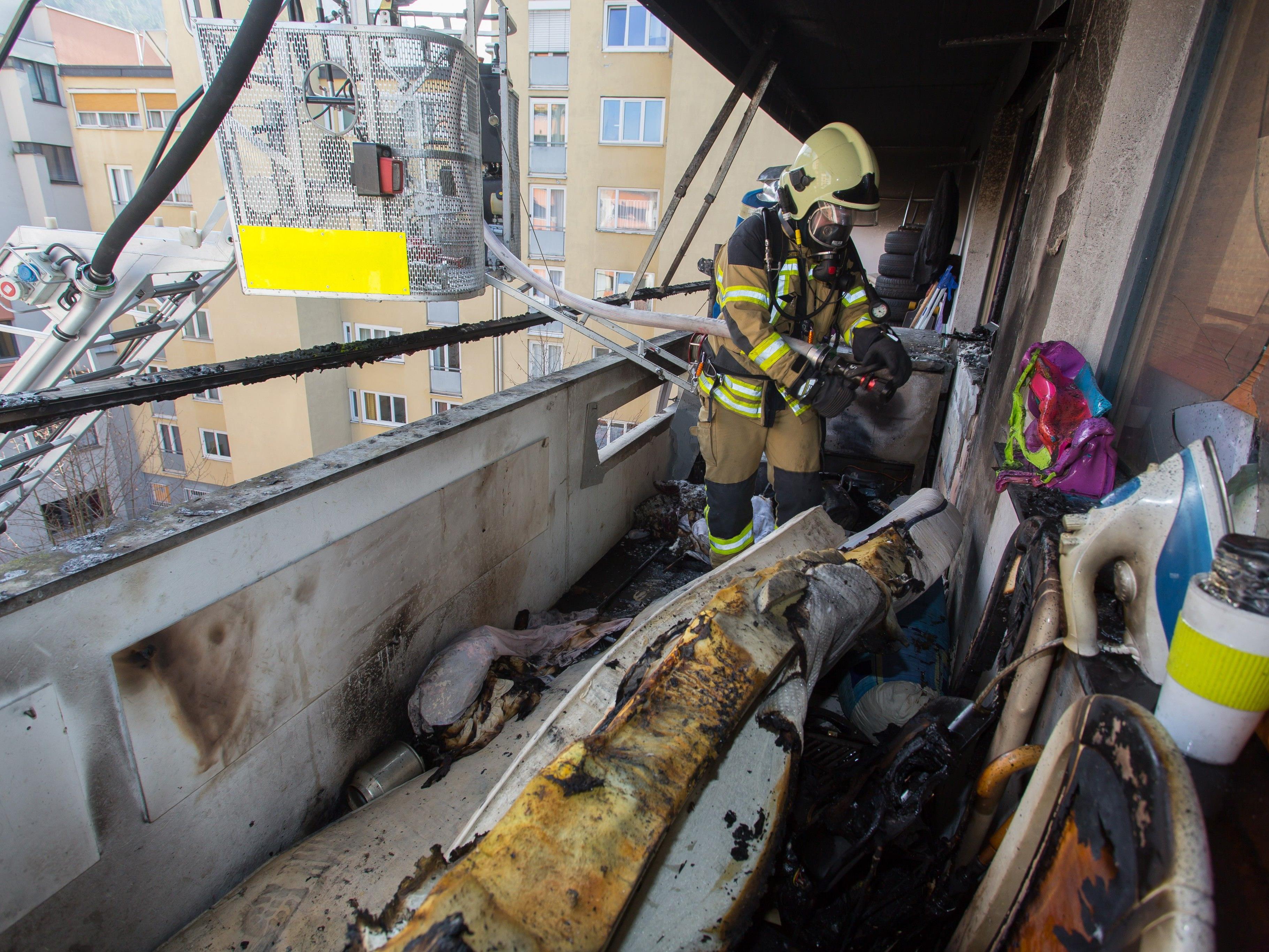 In Feldkirch geriet am Mittwoch einen Wohnung in Brand.