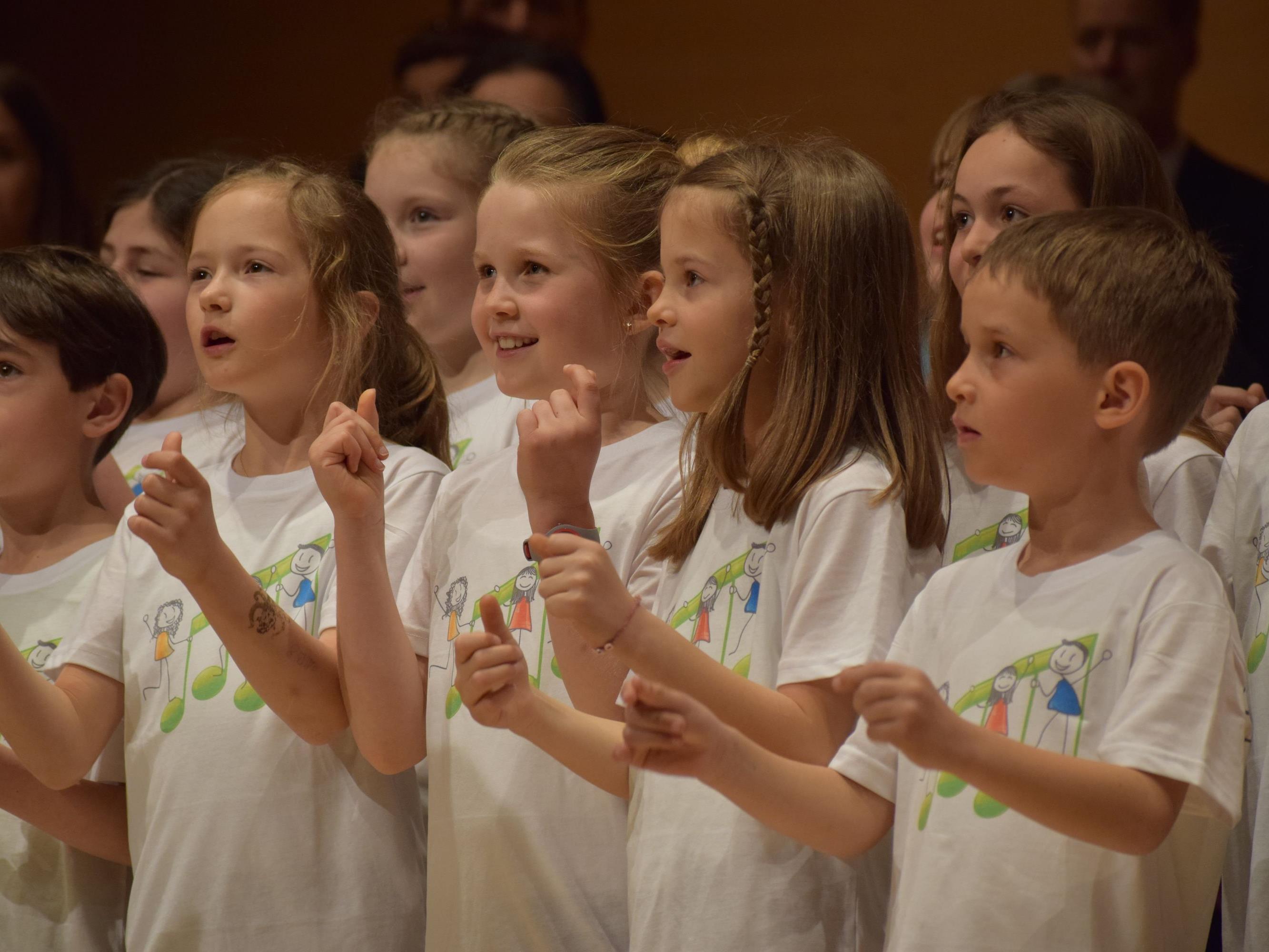 Kleine und große Sängerinnen und Sänger begeisterten beim Chorfenster in Schwarzenberg.