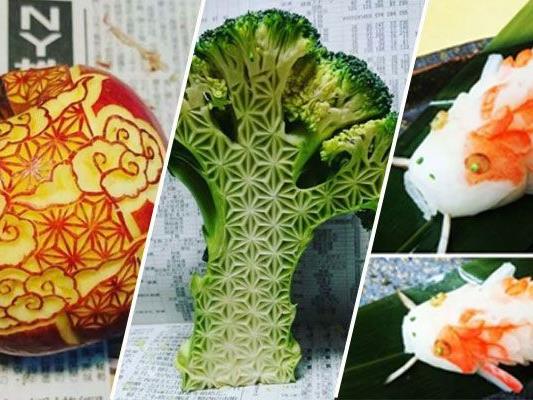 Der Künstler Gaku verwandelt Gemüse in Kunst.
