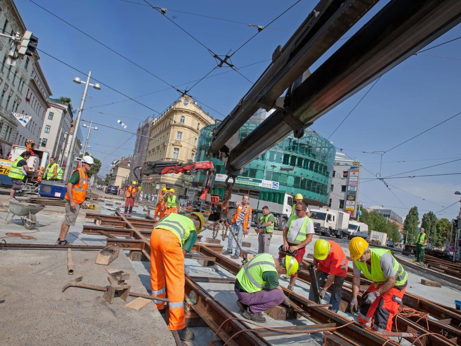 Auch heuer erneuern die Wiener Linien die Gleisanlagen ihrer Straßenbahninfrastruktur