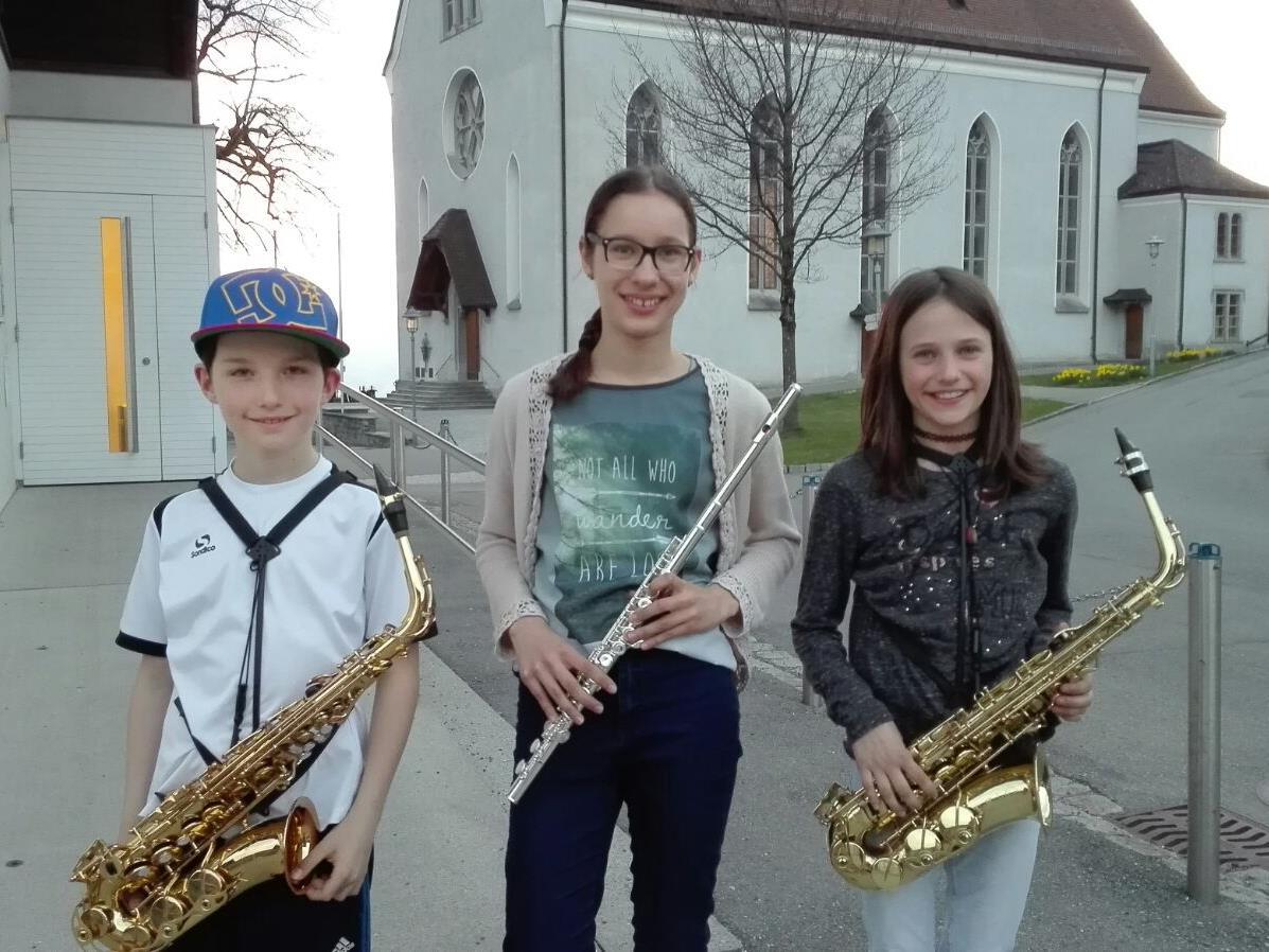 Samuel, Katharina und Klaudia waren sehr erfolgreich bei Prima la Musica