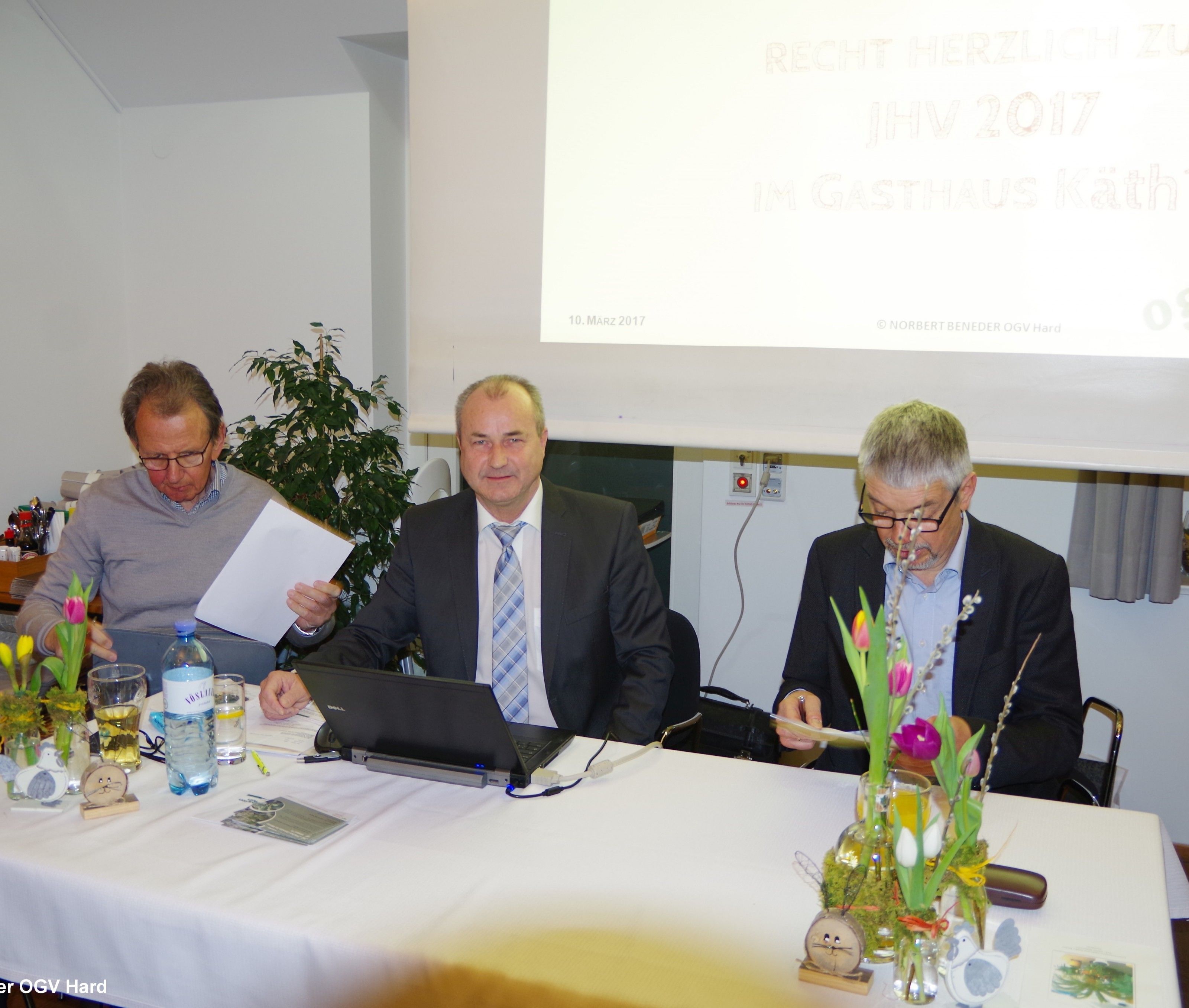 Der Vorstand des OGV Hard Der Vorstand des OGV Hard