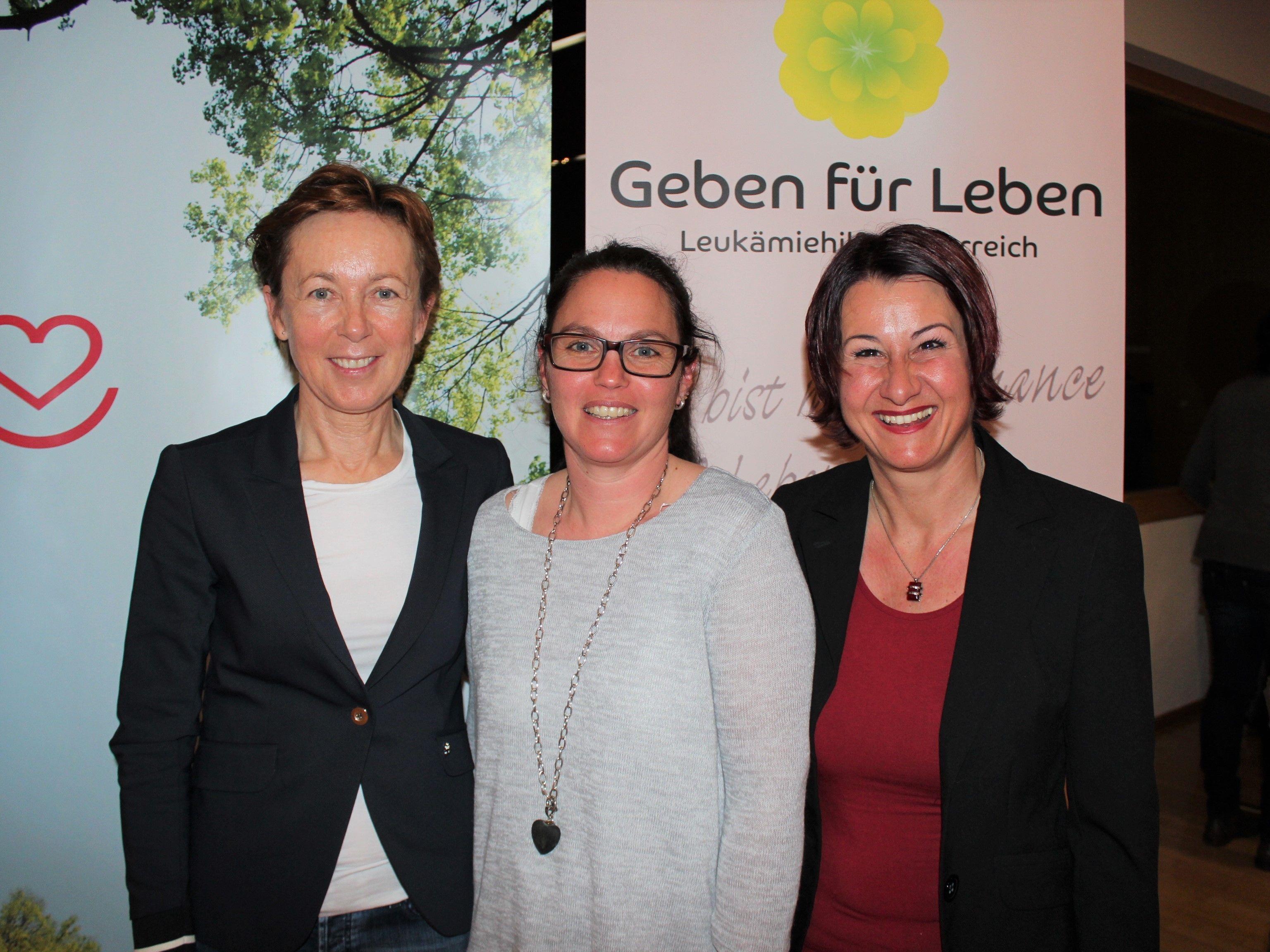 Marianne Huber, Obfrau Claudia Gunz und Susanne Marosch.