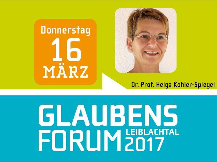 Dr. Prof. Helga Kohler-Spiegel (Psychotherapeutin/Autorin) ist am Donnerstag, 16. März, um 19.30 Uhr die Referentin beim Glaubensforum „Glauben heißt Leben“ im Lochauer Pfarrheim.