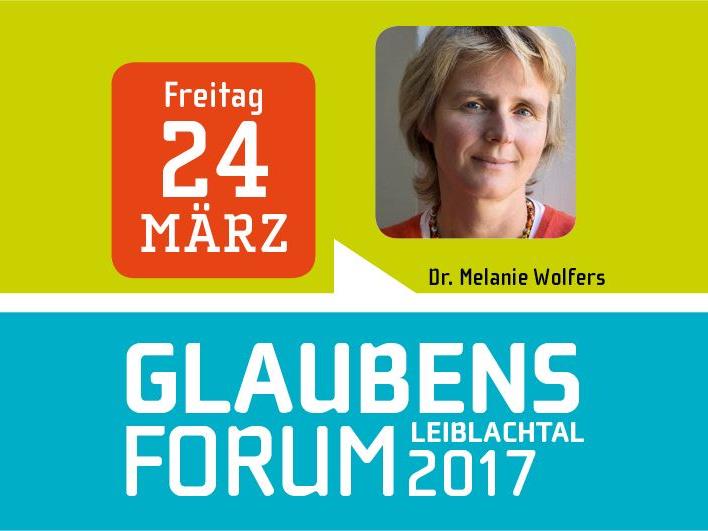 Dr. Melanie Wolfers (Seelsorgerin/Autorin) ist am Freitag, 24. März, um 19.30 Uhr die Referentin beim Glaubensforum „Glauben heißt Leben“ im Lochauer Pfarrheim.