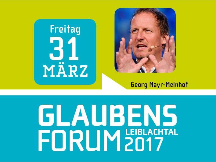 BU: Als Top-Referent kommt am Freitag, 31. März, um 19.30 Uhr der Religionspädagoge Georg Mayr-Mellnhof zum Glaubensforum Leiblachtal ins Lochauer Pfarrheim.